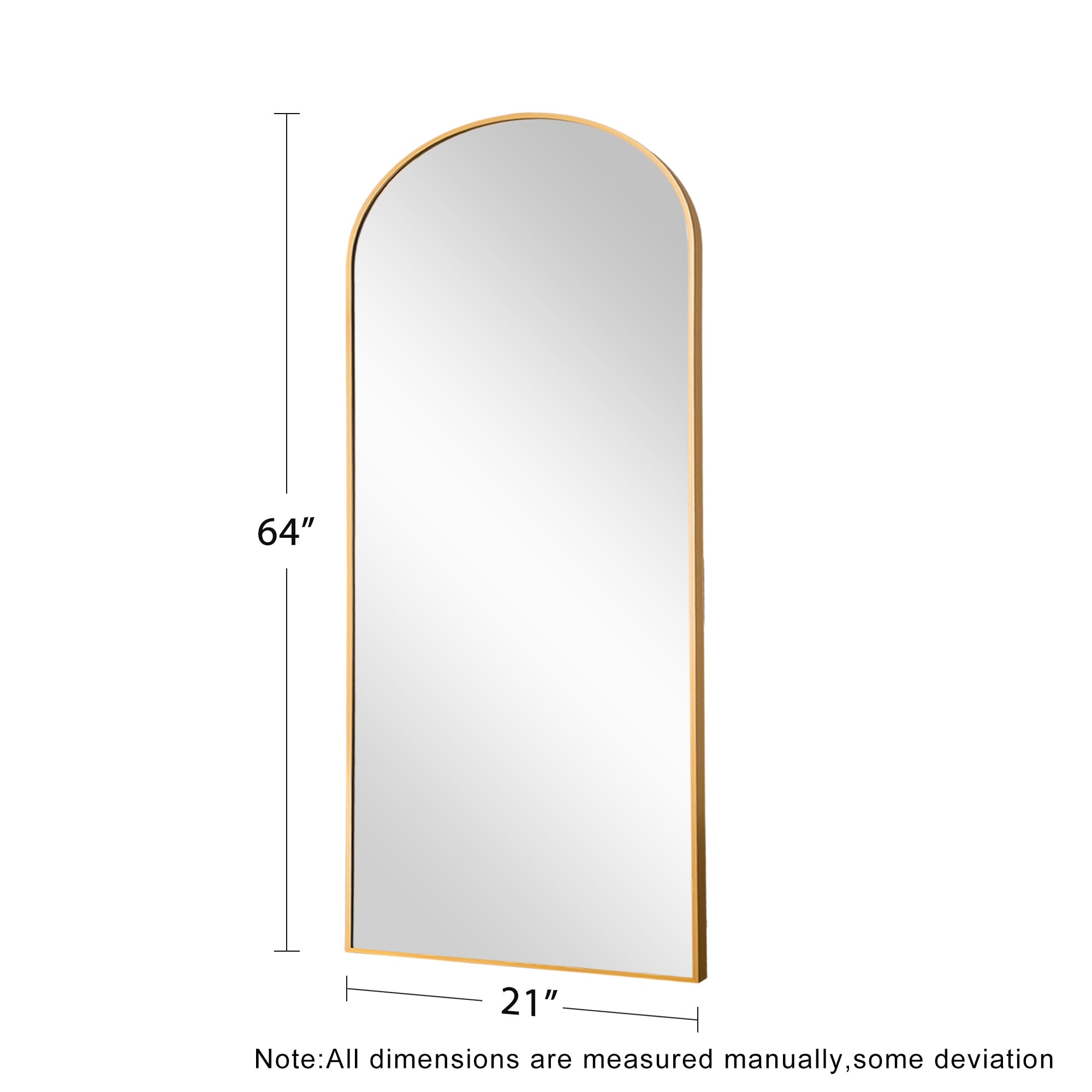 Dovelina Arched Full Length Floor Wall Mirror Standing Mirror