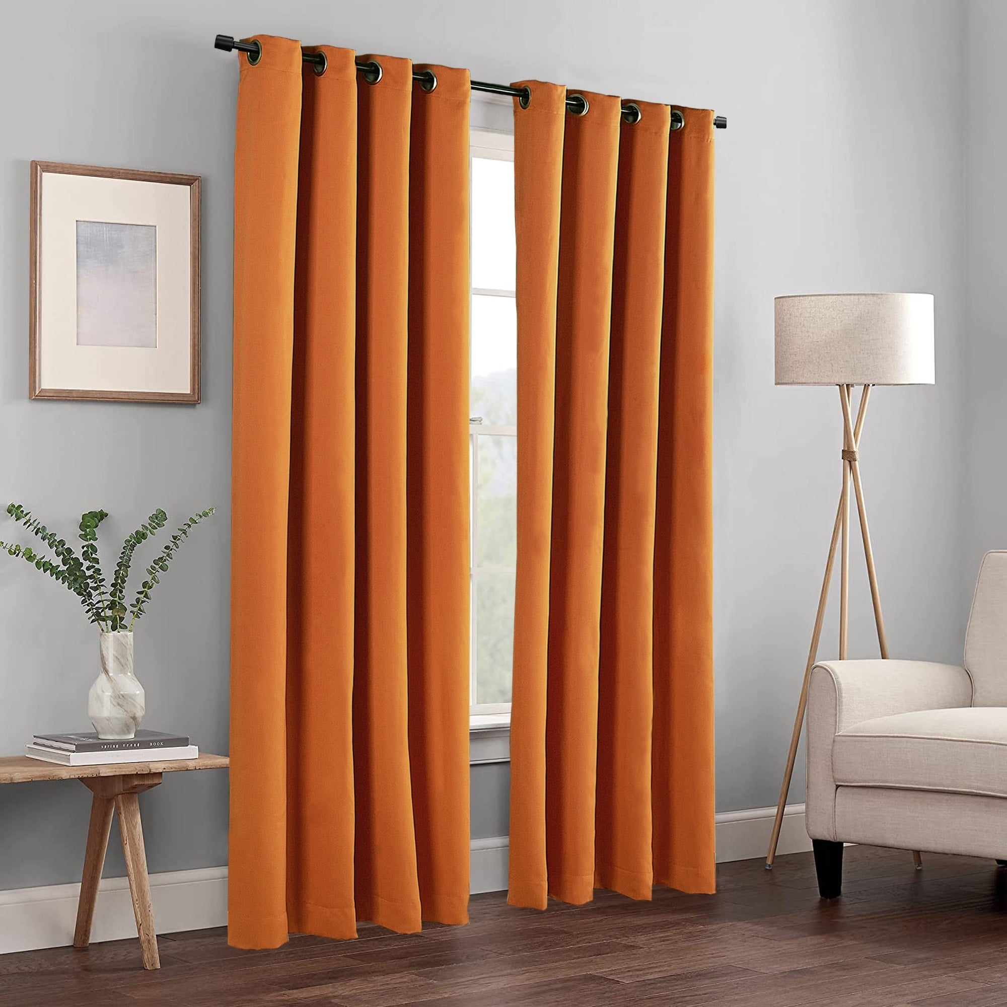 Blackout Window Panel Curtain Set (2 Panels and 2 matching Tie Backs)