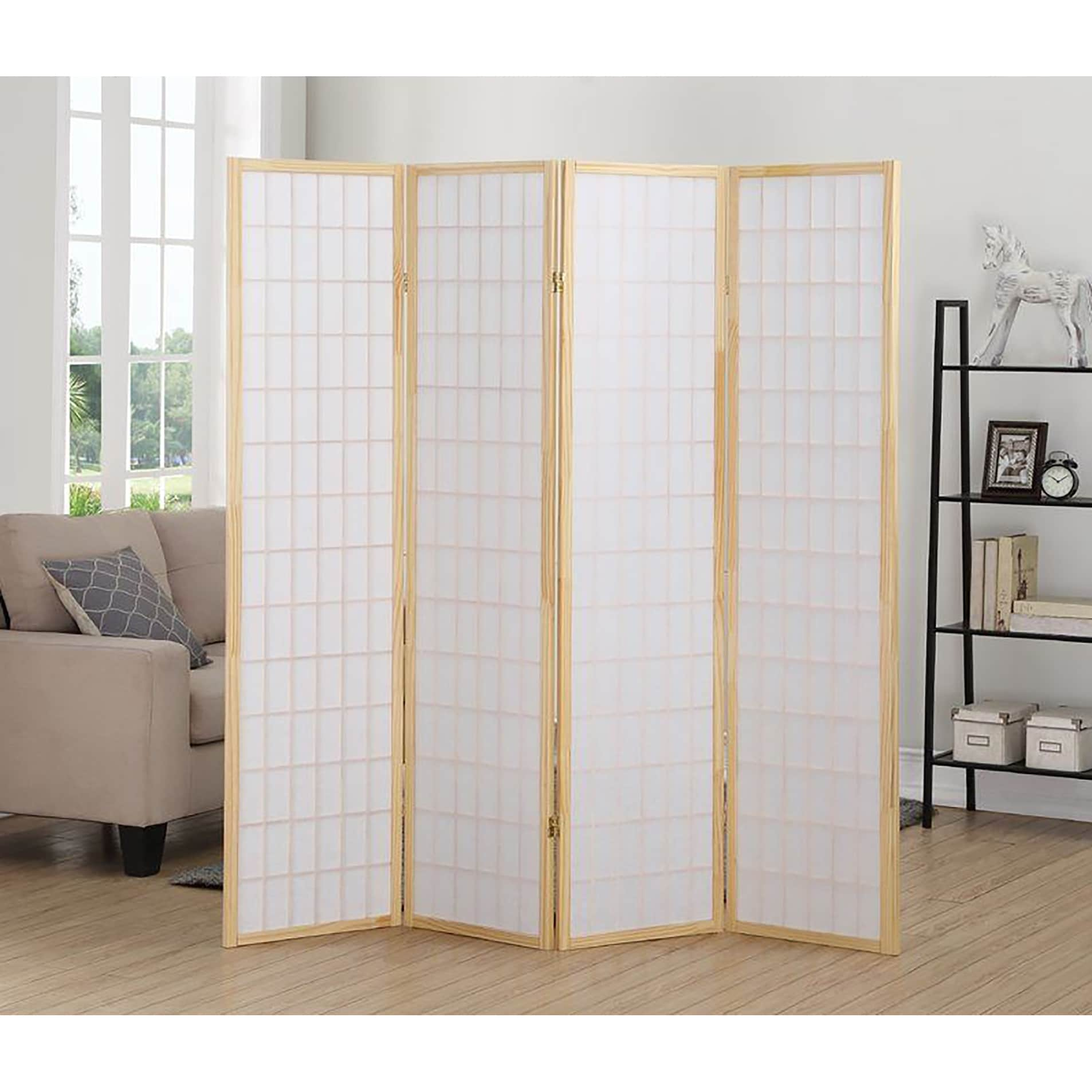 Multi Panel Natural Room Divider