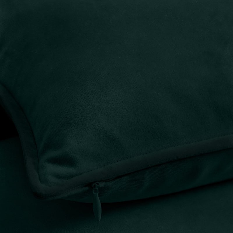 A1HC Set of 2 Luxurious Fine Soft Velvet Throw Pillow Covers Only, For Sofas, Beds, Vibrant Colors and Hidden Zipper