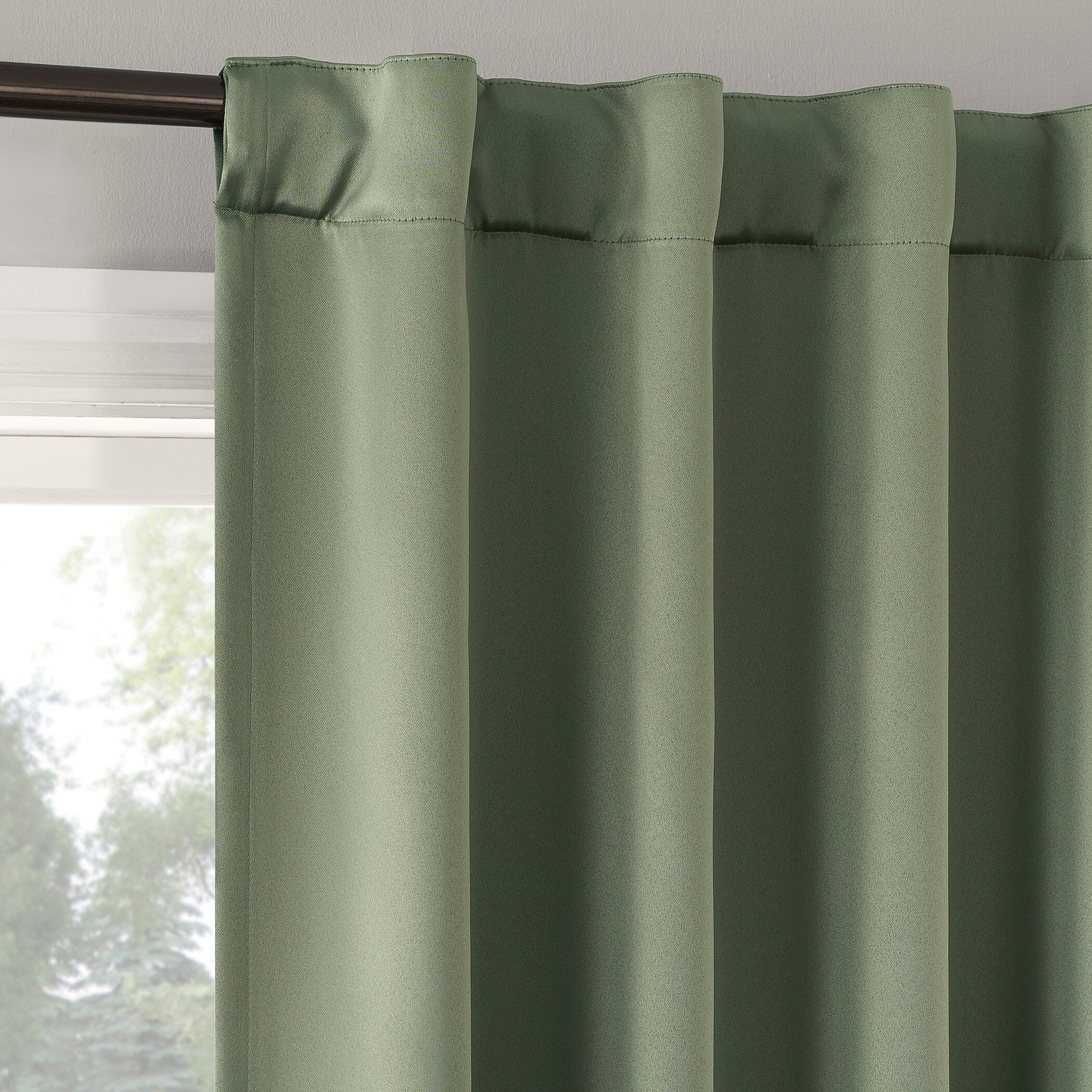 Sun Zero Aria 2-pack Magnetic Closure Theater Grade Total Blackout Back Tab 2-Piece Curtain Panel Pair