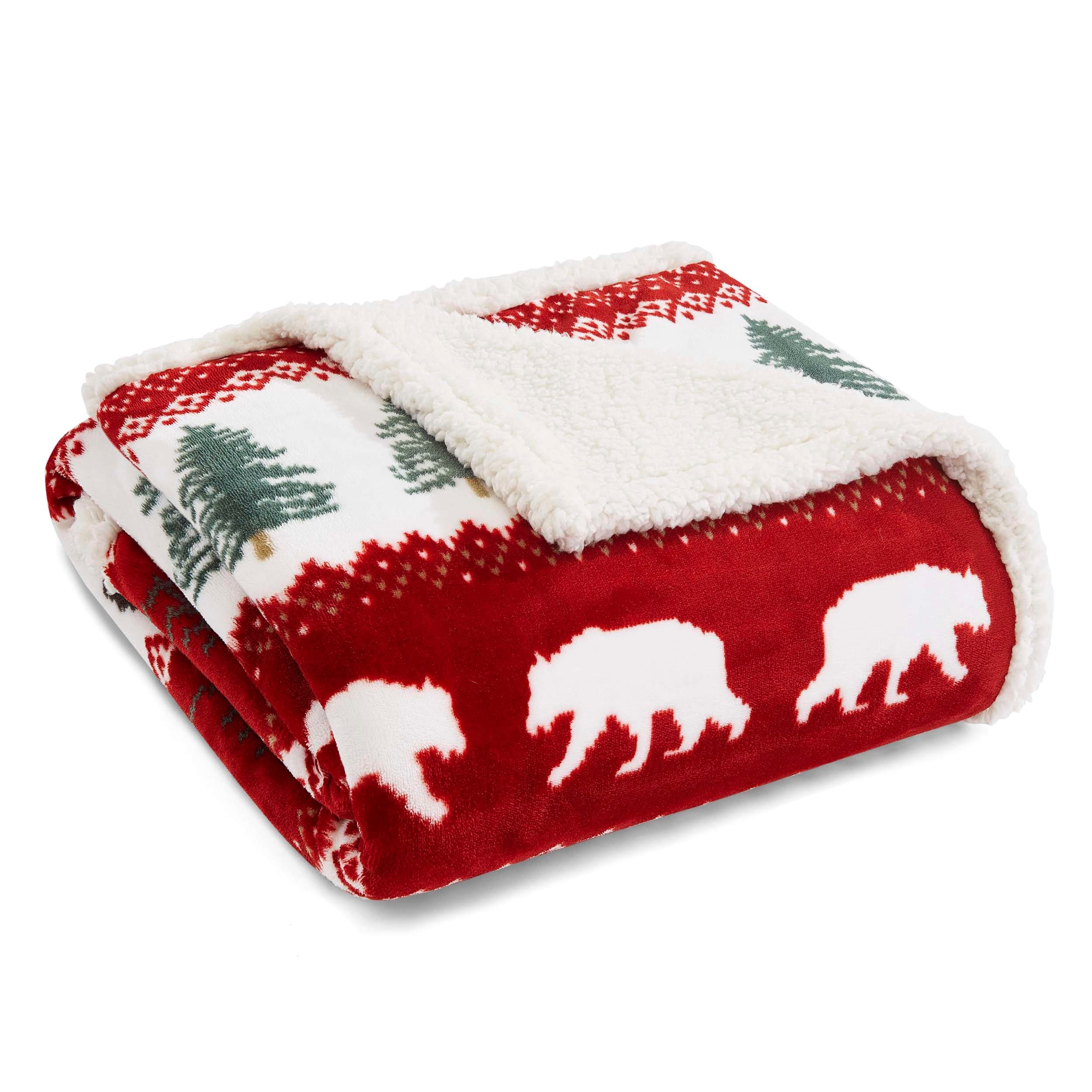 Eddie Bauer Ultra Plush Super Soft & Cozy- Reversible Throw Blankets