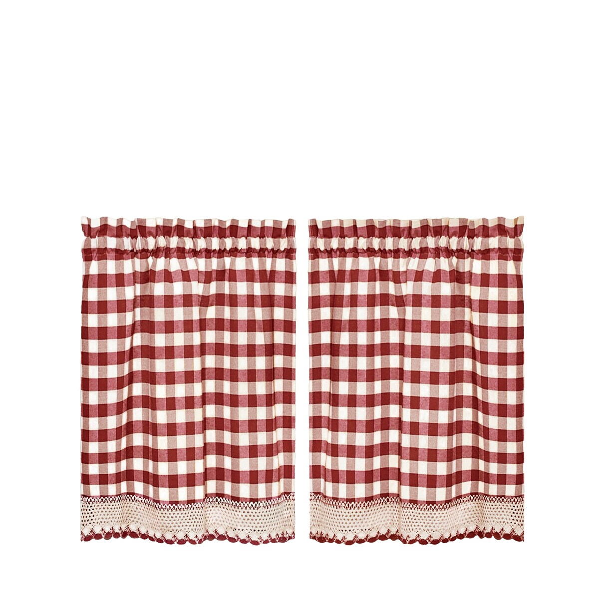 Achim Buffalo Check Window Curtain Tier Pair