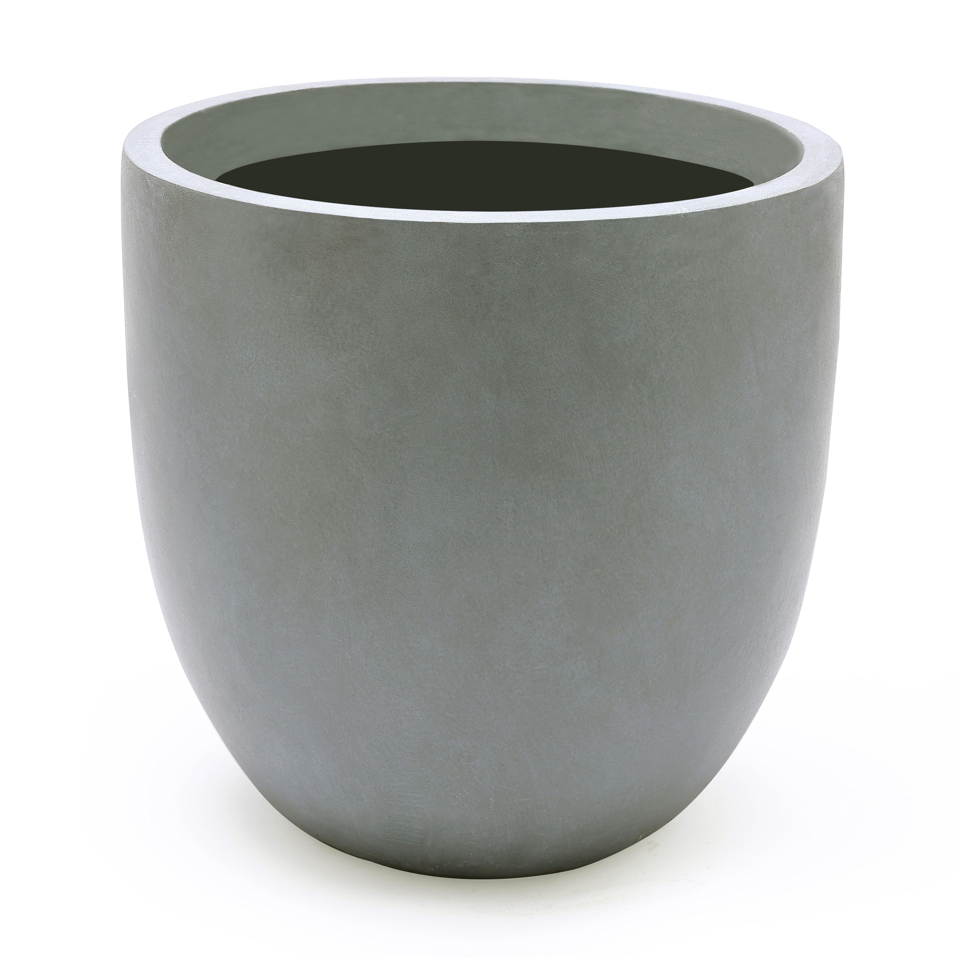 Tapered Round MgO Planter, Indoor and Outdoor