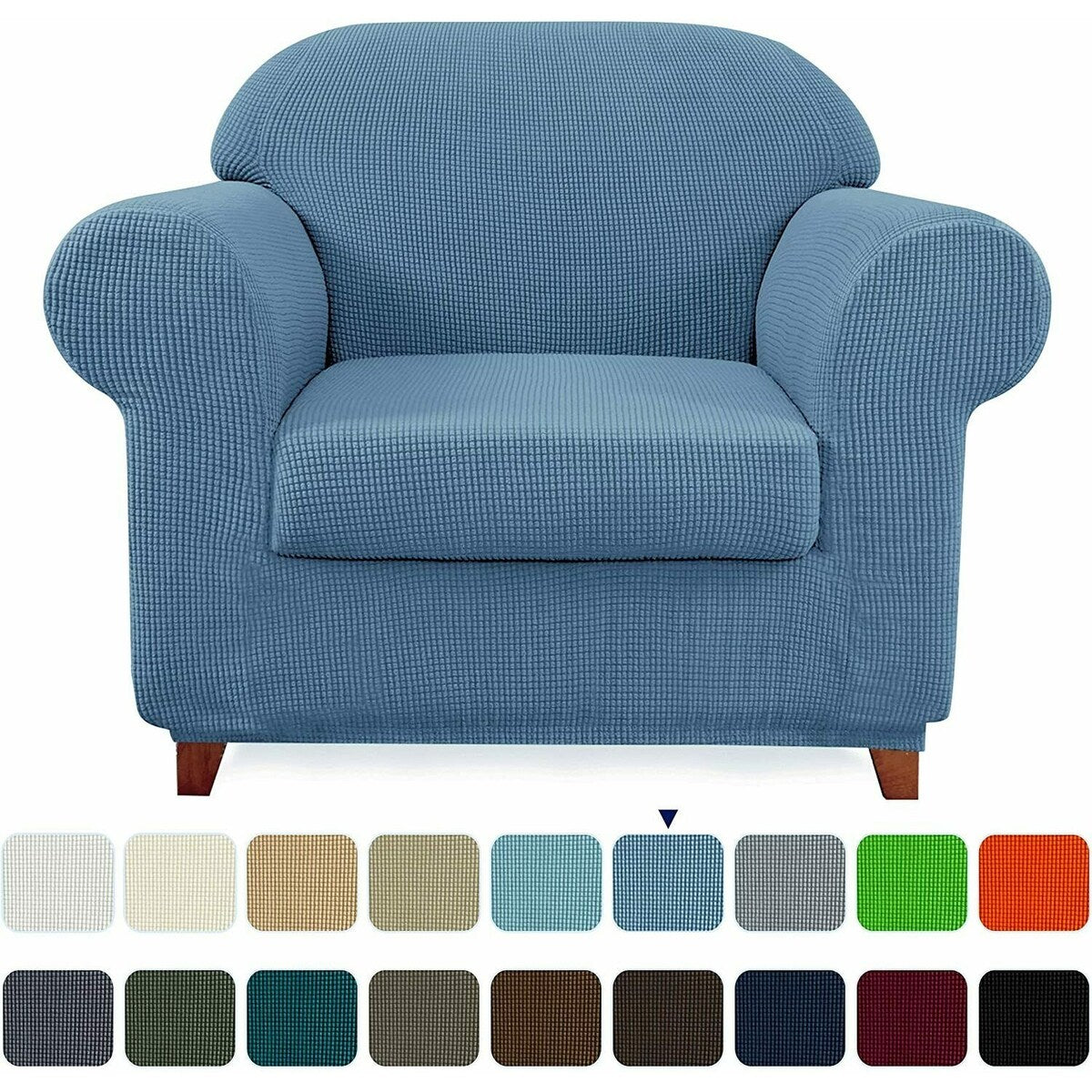 Subrtex 2 Piece Armchair Slipcover Stretch Spandex Furniture Protector