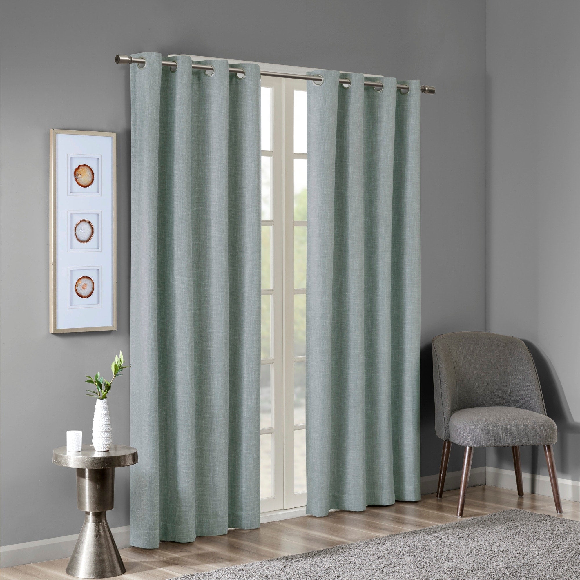 Arlie Printed Heathered Blackout Single Window Curtain Panel by SunSmart