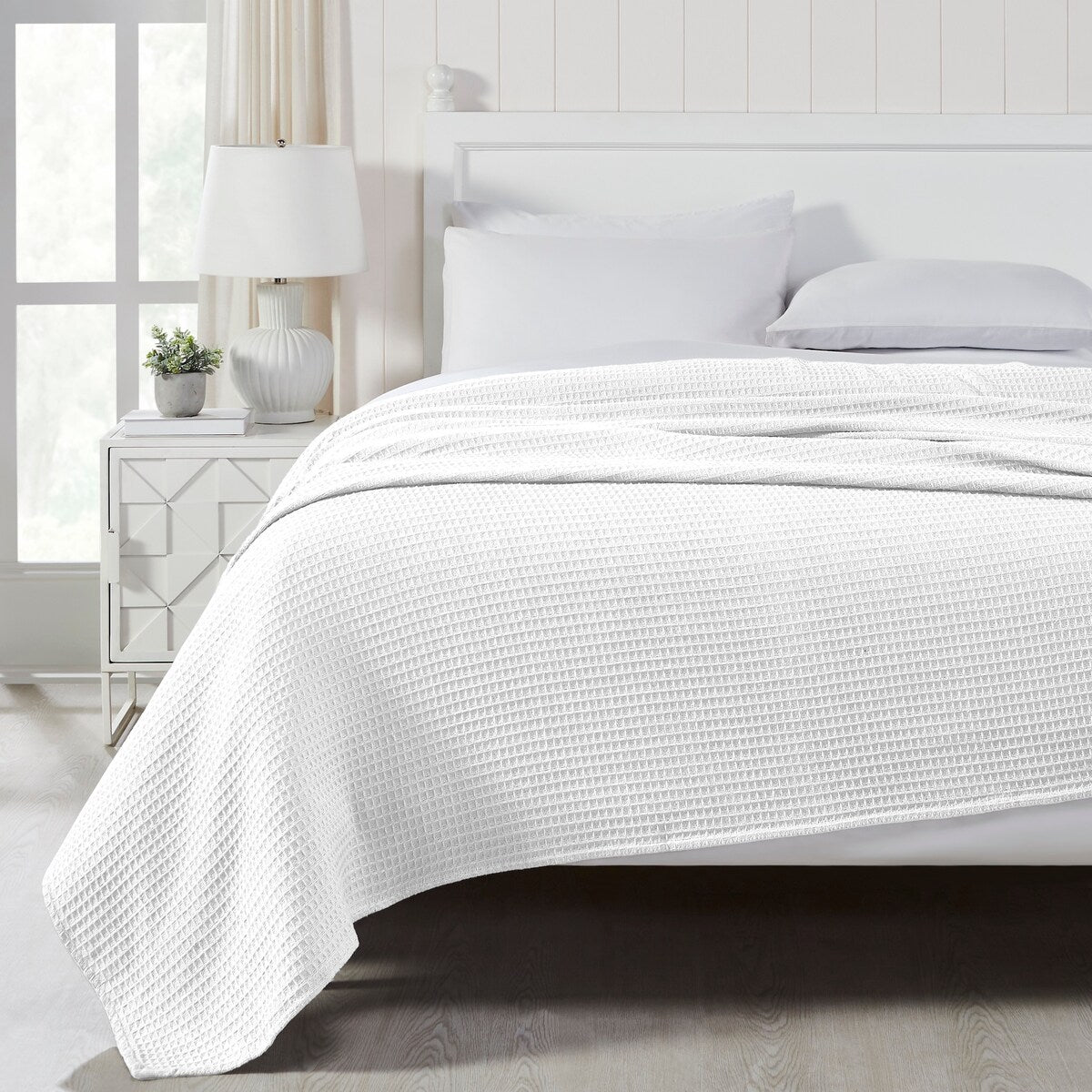 Modern Threads 100-Percent Cotton Waffle Thermal Blanket