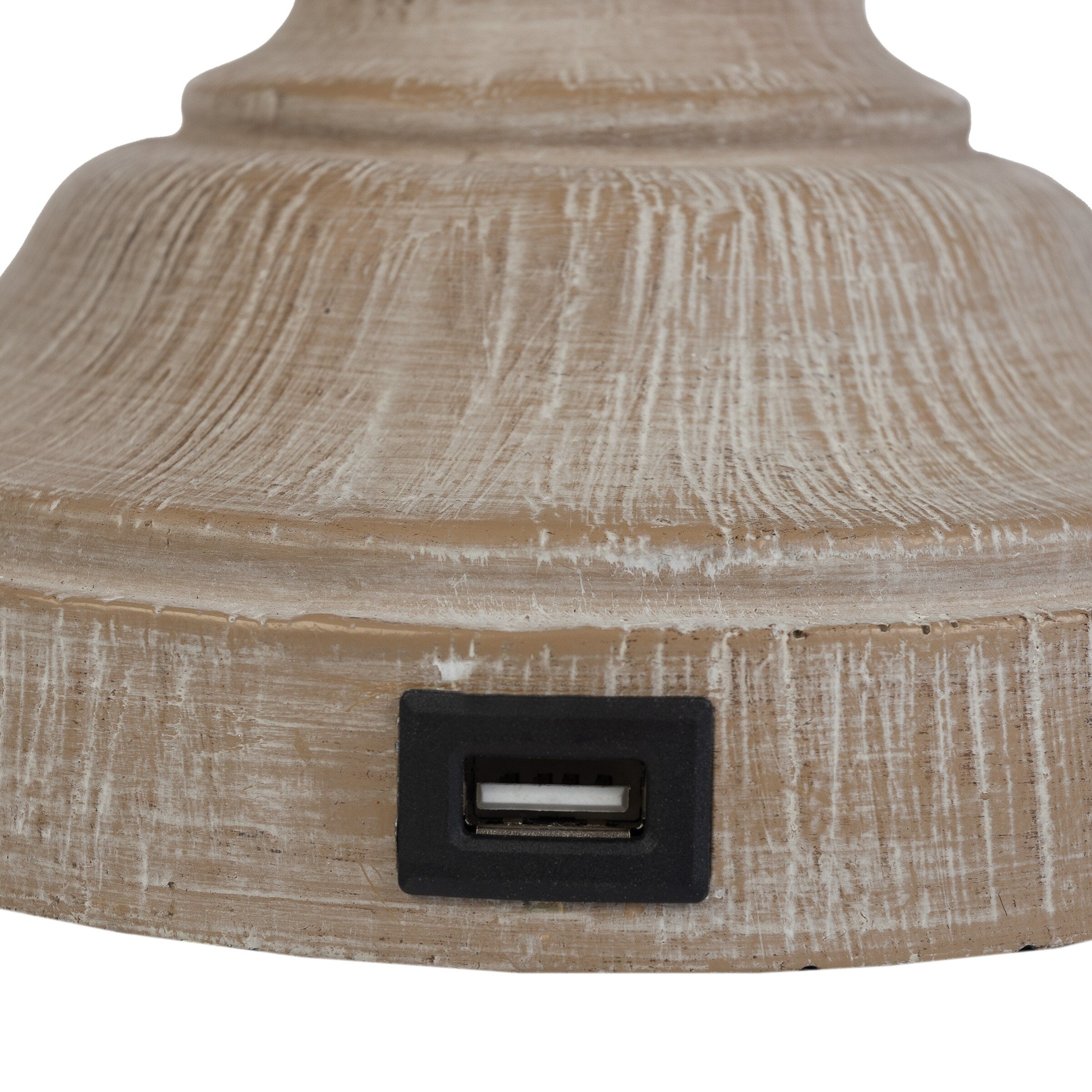 Lavish Home Table Lamps Set with USB Ports