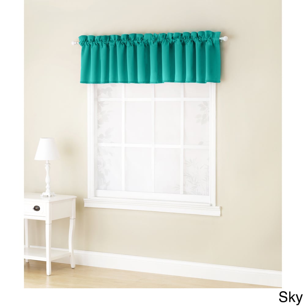 Porch & Den Inez Room Darkening Window Valance - 54 x 18