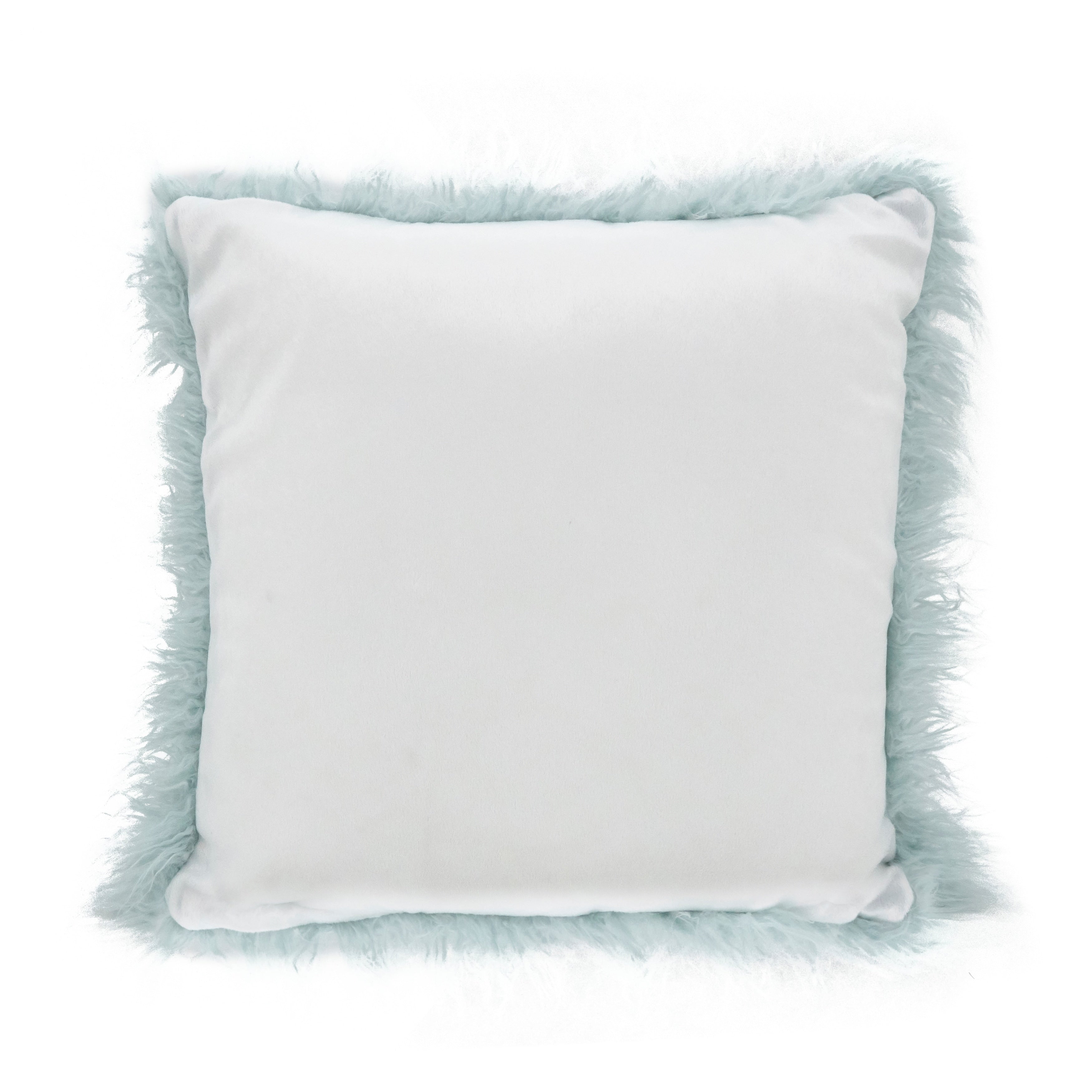 Mongolian Shaggy Faux Fur Throw Pillow