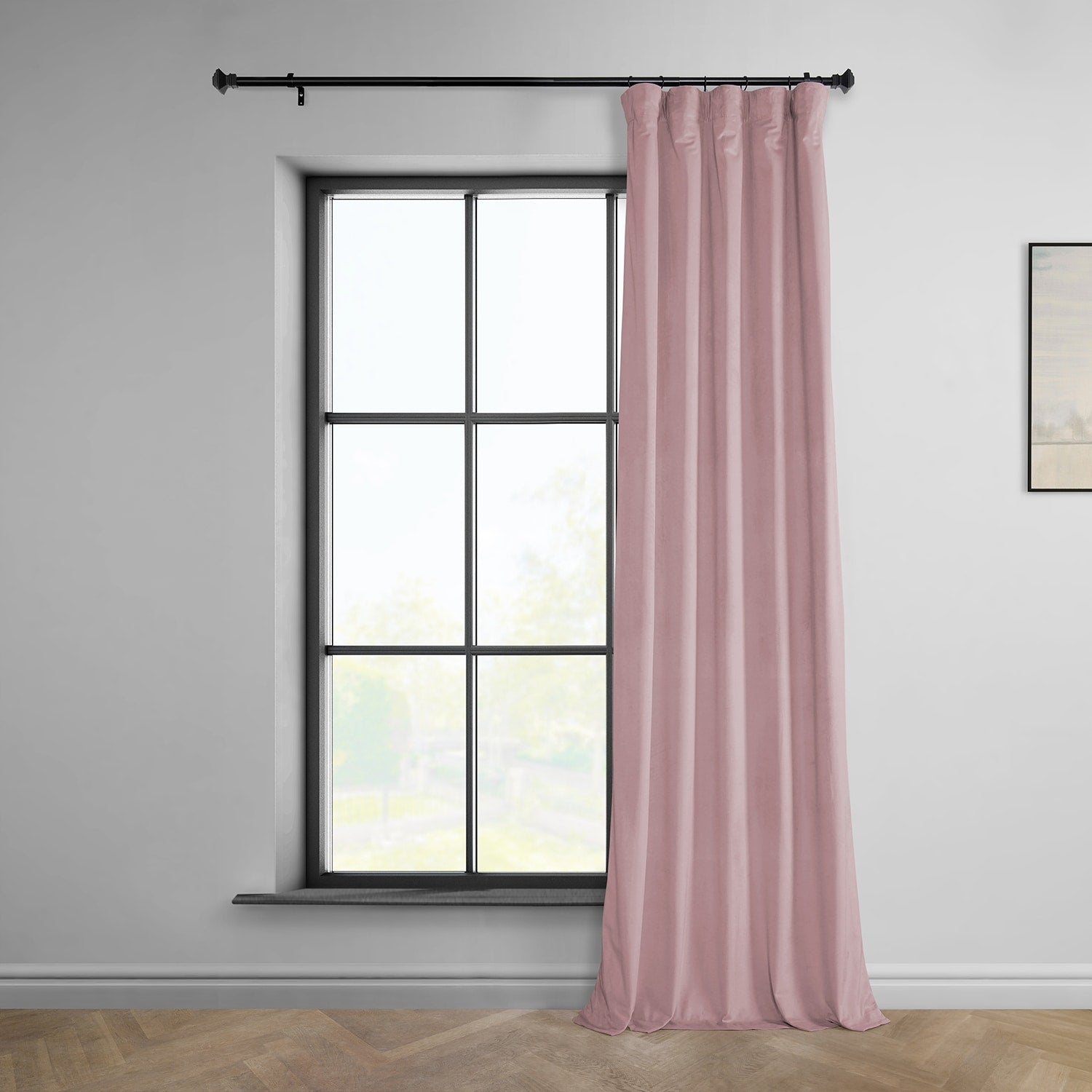 Exclusive Fabrics Heritage Plush Velvet Room Darkening Curtains (1 Panel) Luxury Velvet Curtains for Bedroom & Living Room.