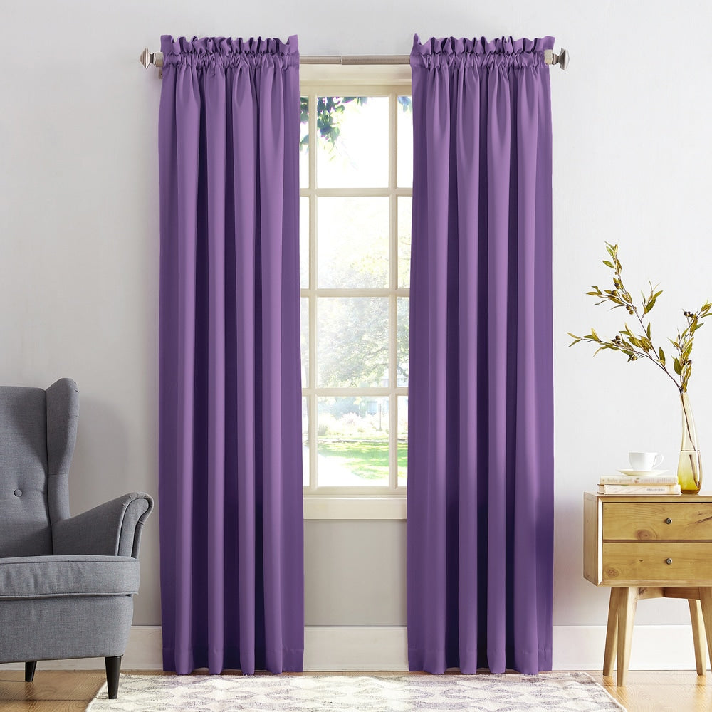 Porch & Den Inez Room Darkening Window Curtain Panel and Valance, Single Panel