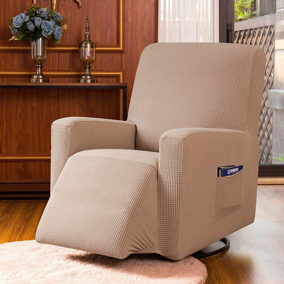 Subrtex Stretch Recliner Silpcover Jacquard Lazy Boy Chair Covers