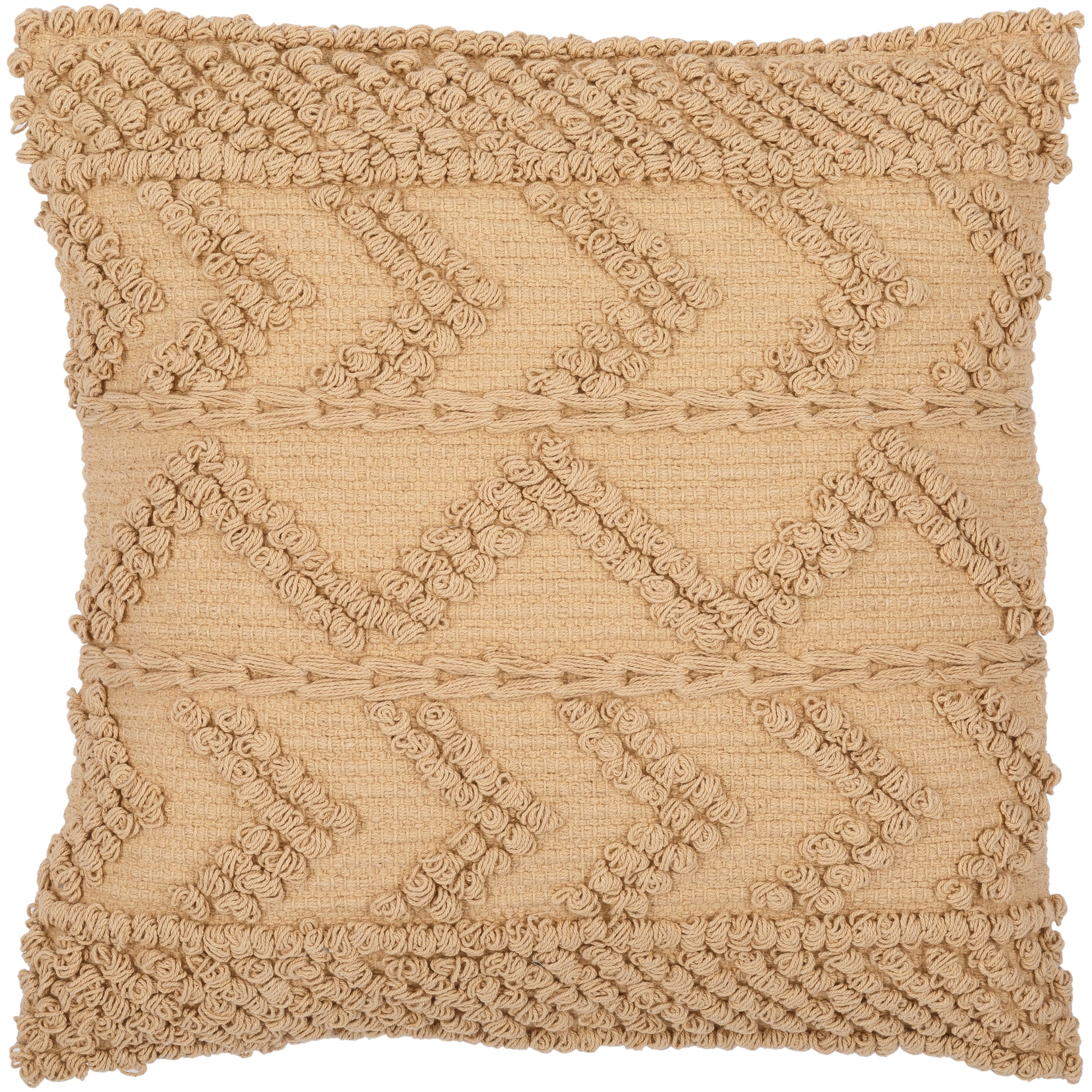 Livabliss Nadra Textured Chevron Bohemian Pillow