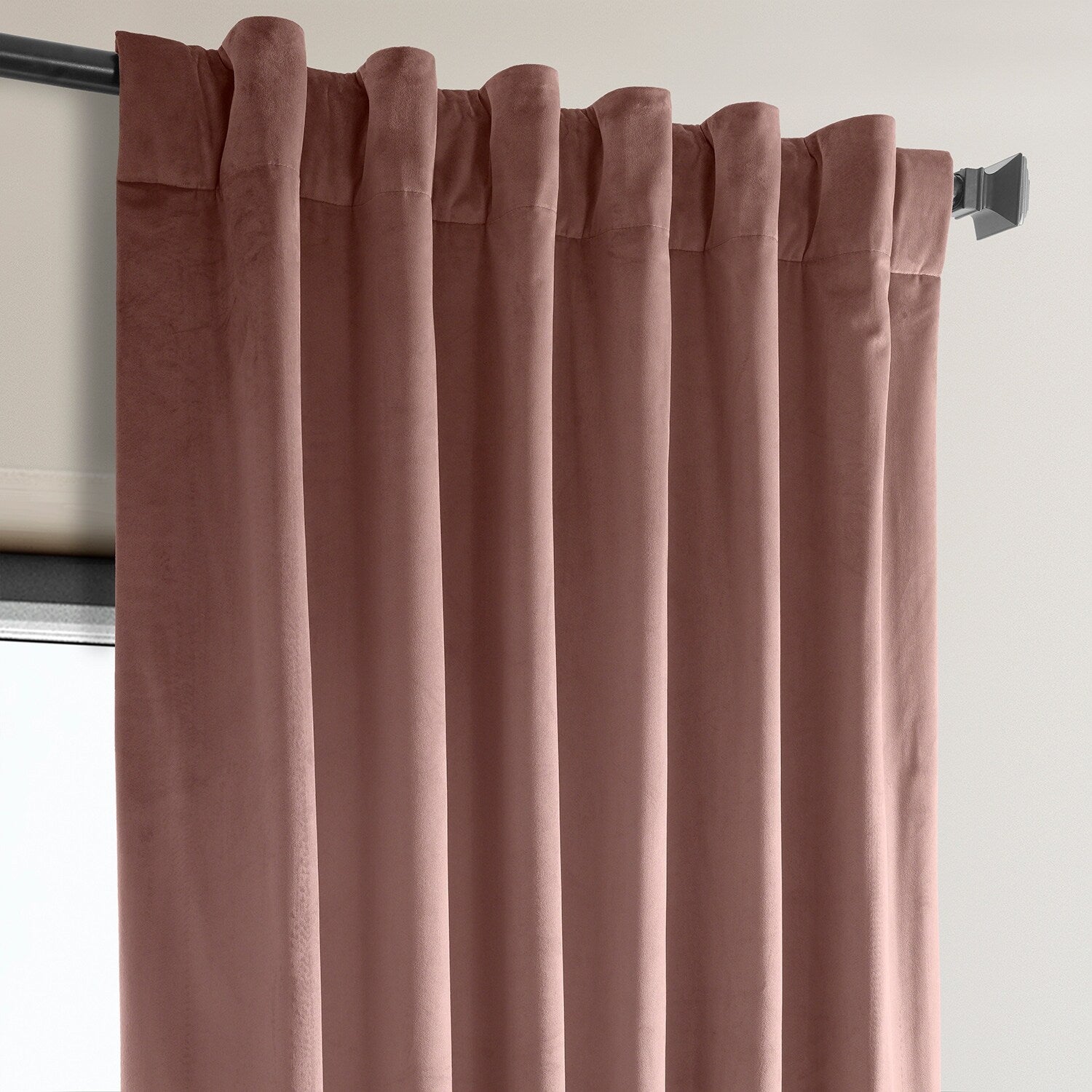 Exclusive Fabrics Heritage Plush Velvet Room Darkening Curtains (1 Panel) Luxury Velvet Curtains for Bedroom & Living Room.