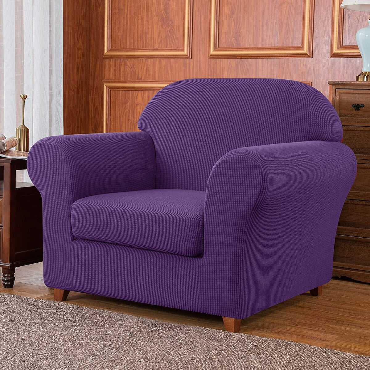 Subrtex 2 Piece Armchair Slipcover Stretch Spandex Furniture Protector