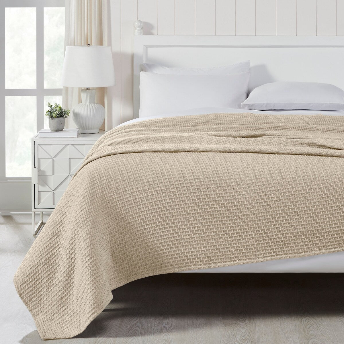 Modern Threads 100-Percent Cotton Waffle Thermal Blanket