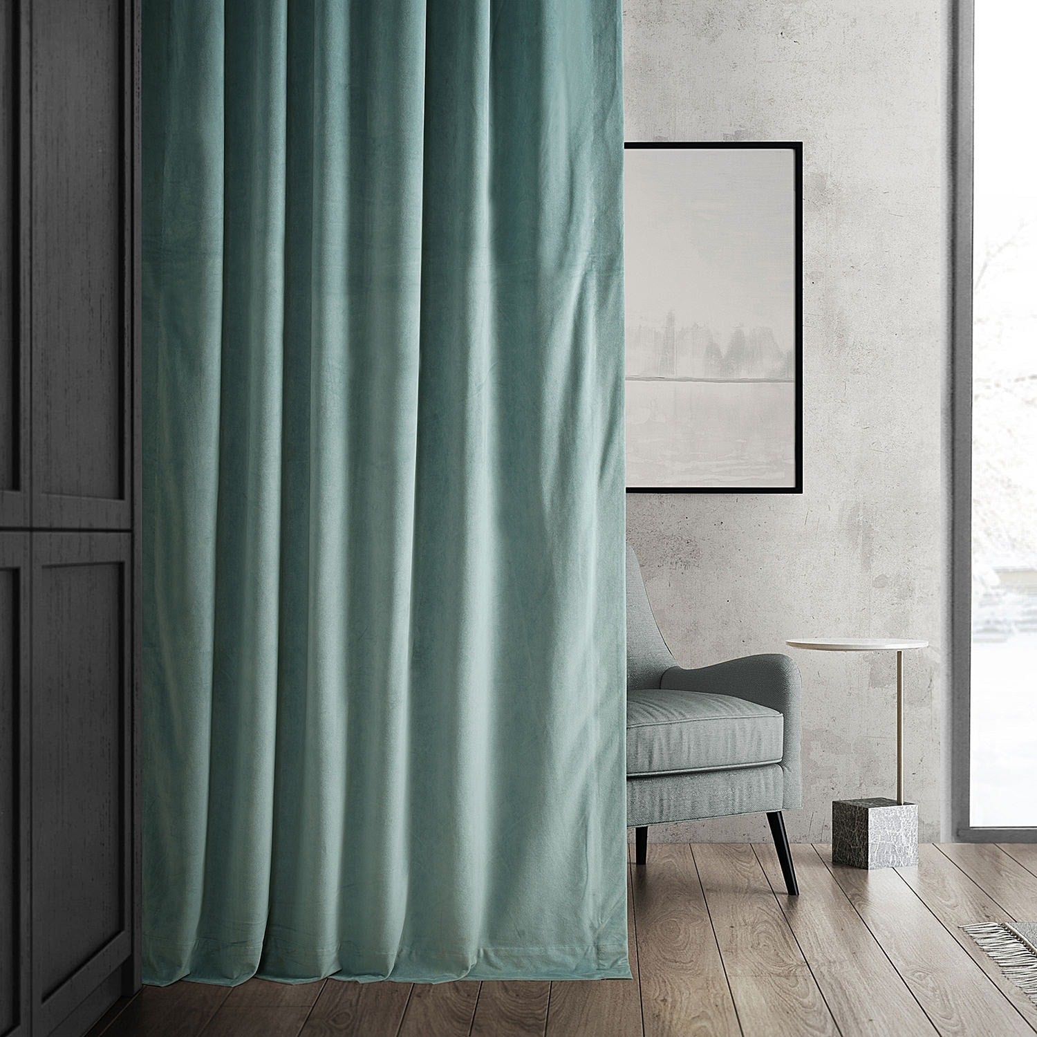 Exclusive Fabrics Signature Blackout Velvet Curtain (1 Panel)