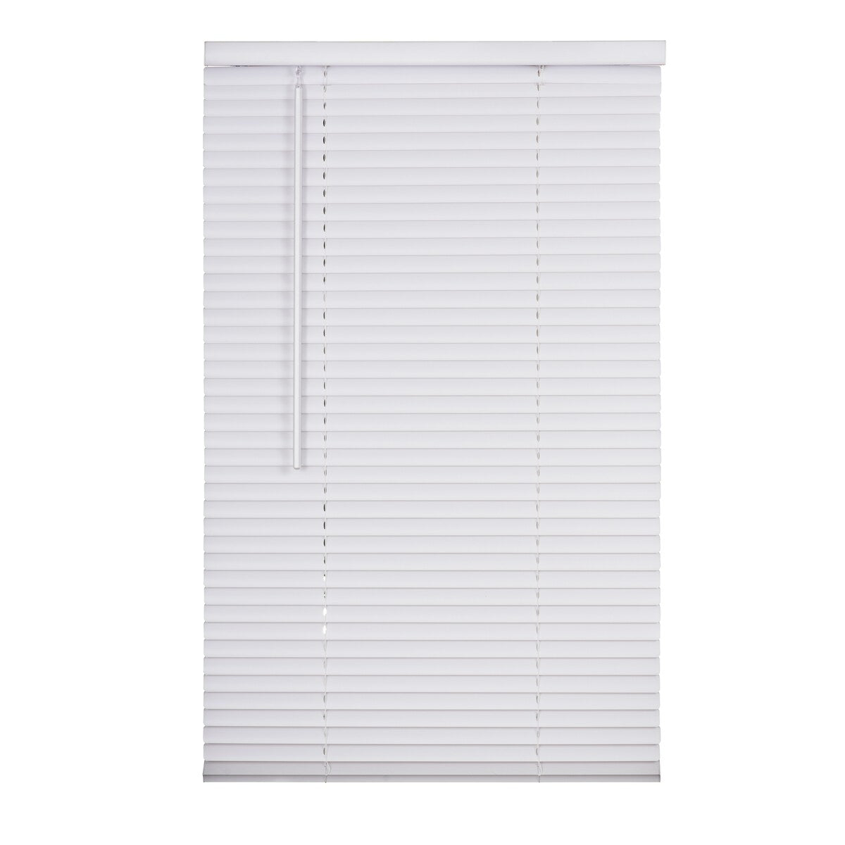 1 Cordless Vinyl Mini Blind - White