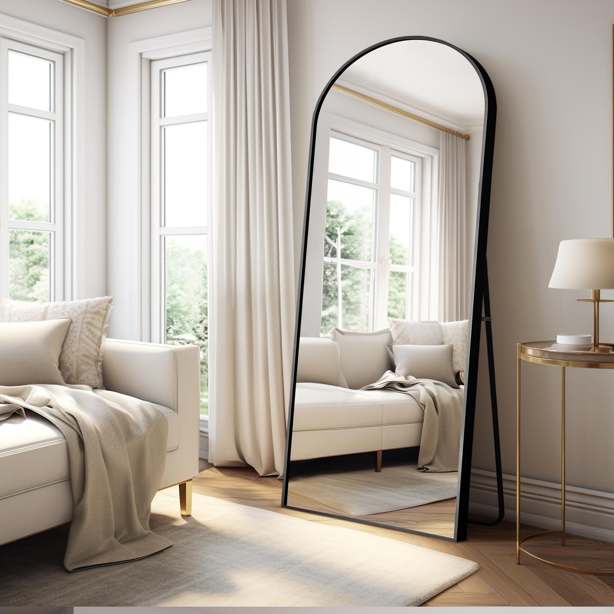 Dovelina Arched Full Length Floor Wall Mirror Standing Mirror