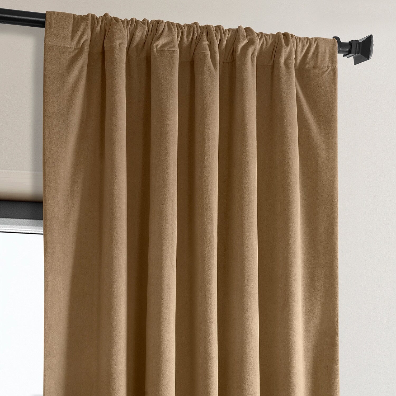 Exclusive Fabrics Heritage Plush Velvet Room Darkening Curtains (1 Panel) Luxury Velvet Curtains for Bedroom & Living Room.