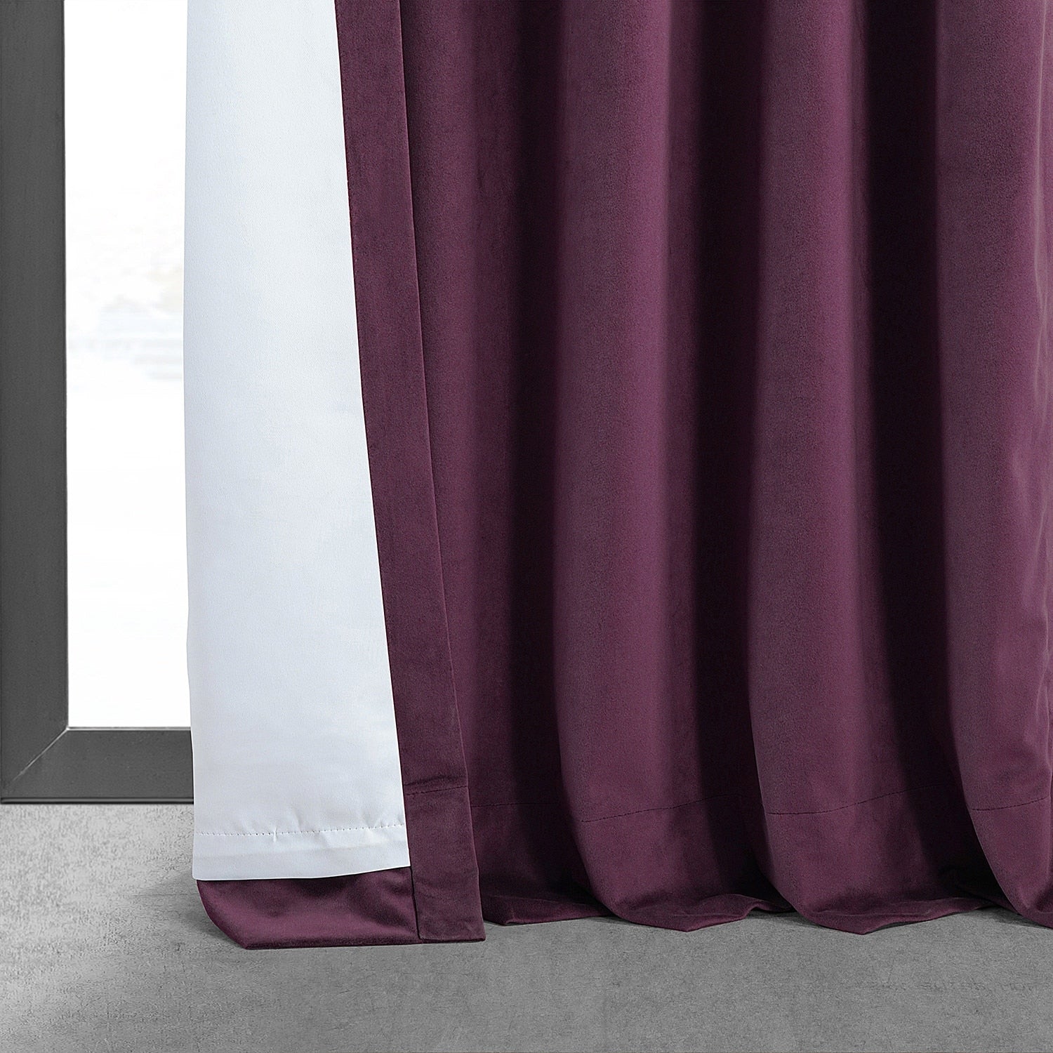 Exclusive Fabrics Signature Blackout Velvet Curtain (1 Panel)