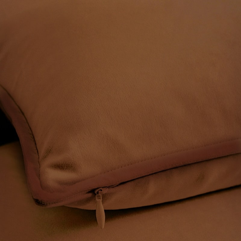 A1HC Set of 2 Luxurious Fine Soft Velvet Throw Pillow Covers Only, For Sofas, Beds, Vibrant Colors and Hidden Zipper