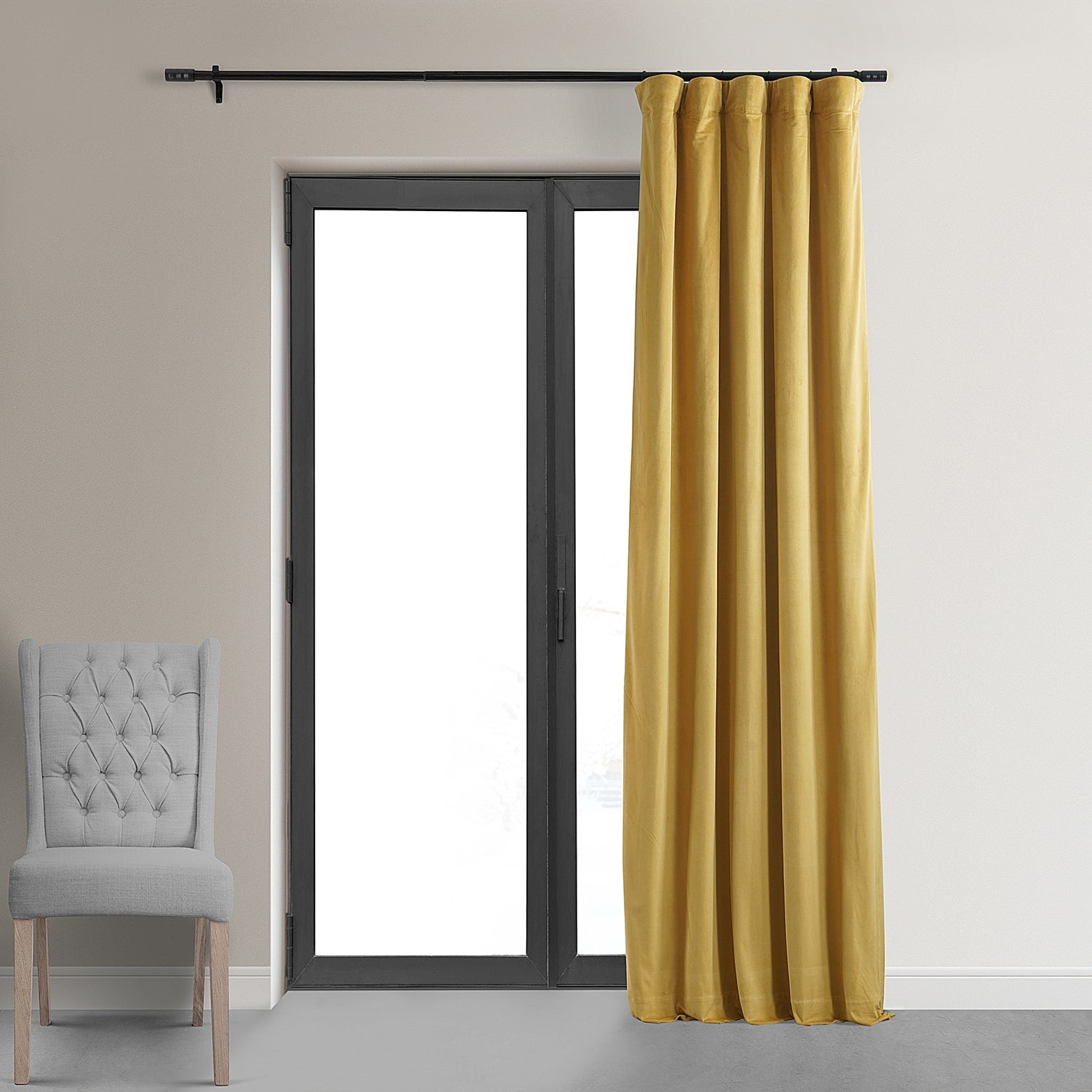 Exclusive Fabrics Signature Blackout Velvet Curtain (1 Panel)