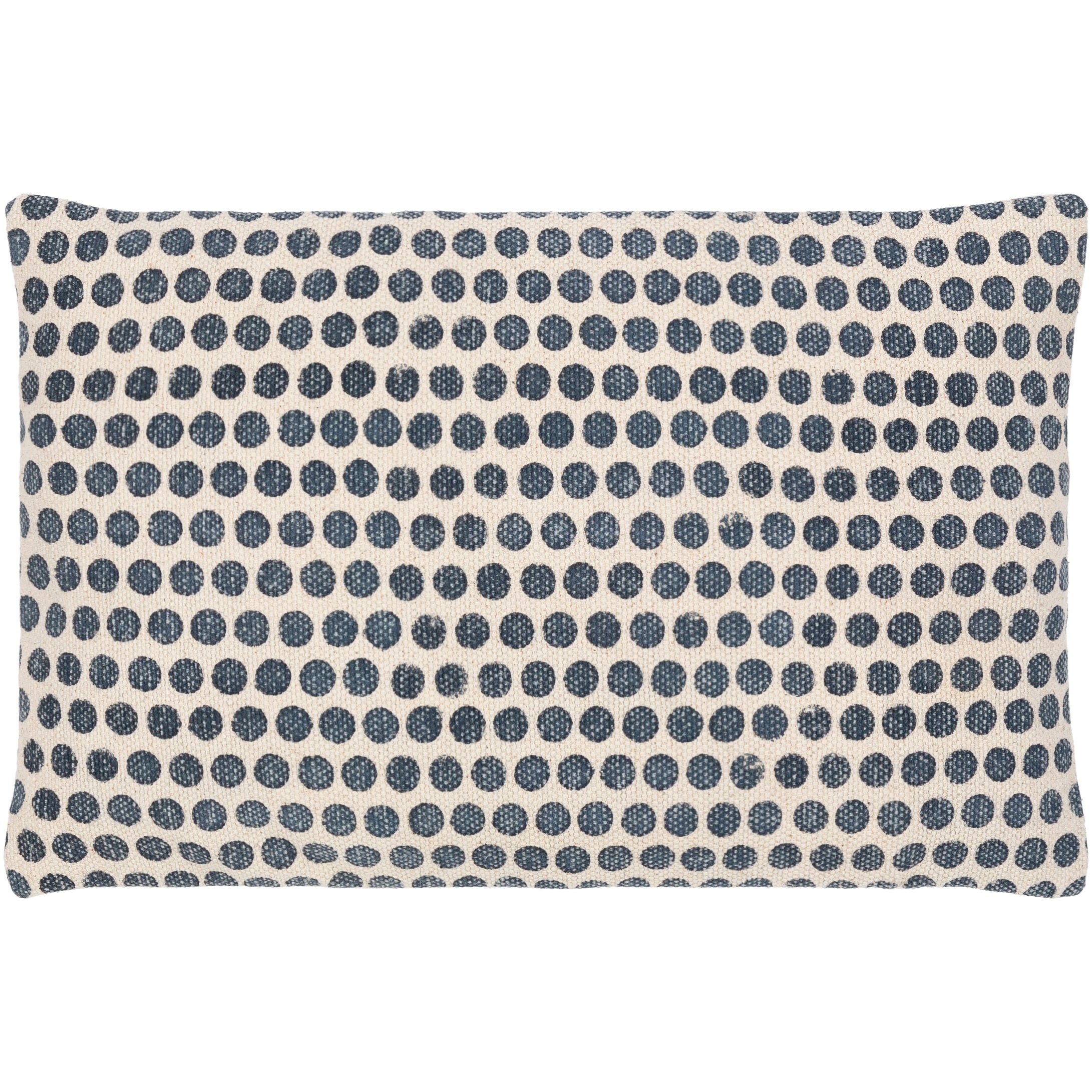 Faizah Block Print Dotted Cotton Throw Pillow