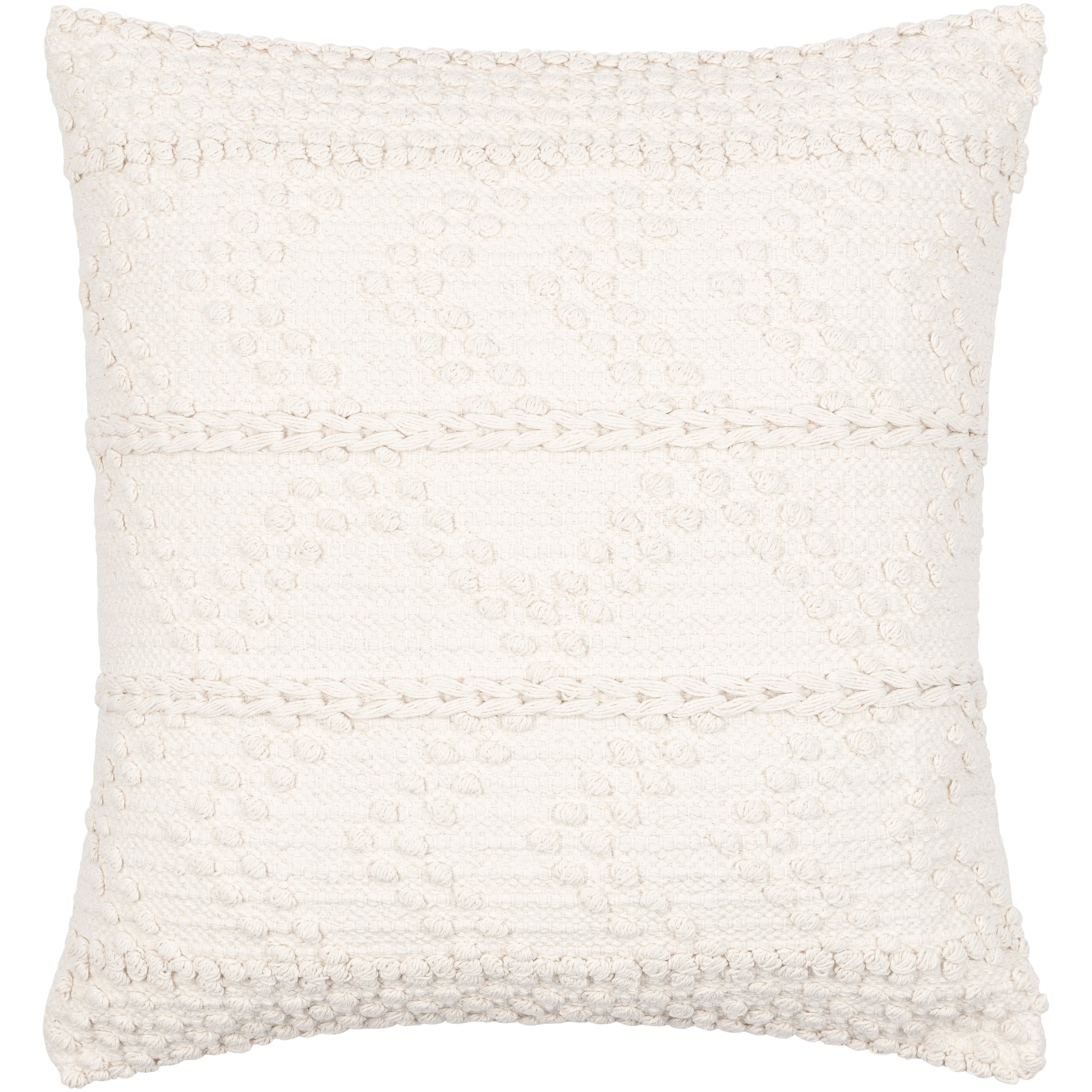 Livabliss Nadra Textured Chevron Bohemian Pillow