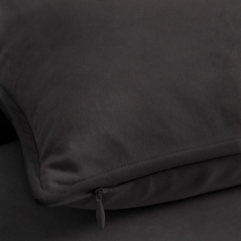 A1HC Set of 2 Luxurious Fine Soft Velvet Throw Pillow Covers Only, For Sofas, Beds, Vibrant Colors and Hidden Zipper