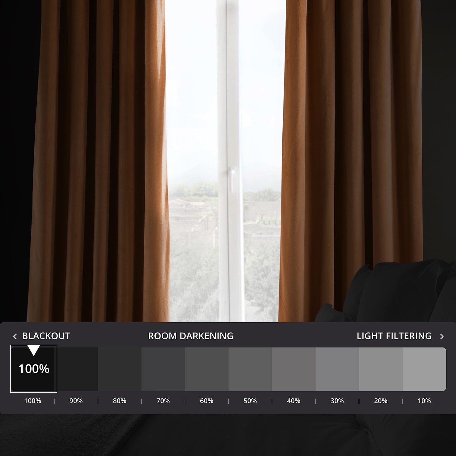 Exclusive Fabrics Signature Blackout Velvet Curtain (1 Panel)