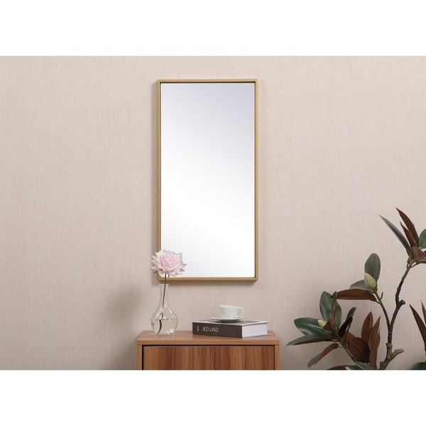 Carson Carrington Salsnas Metal Frame Rectangular Mirror