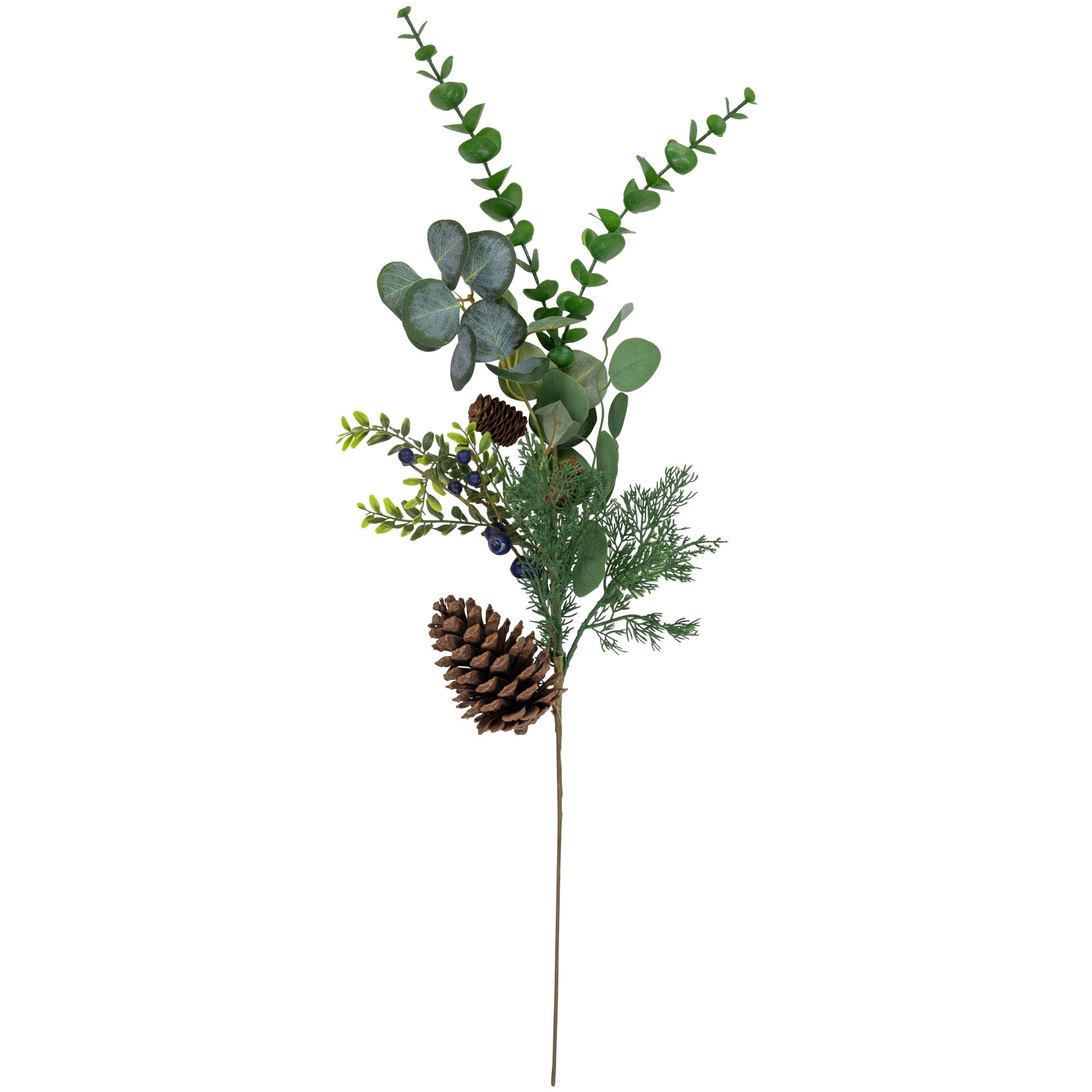 32 Blueberry Eucalyptus Pine Artificial Christmas Spray