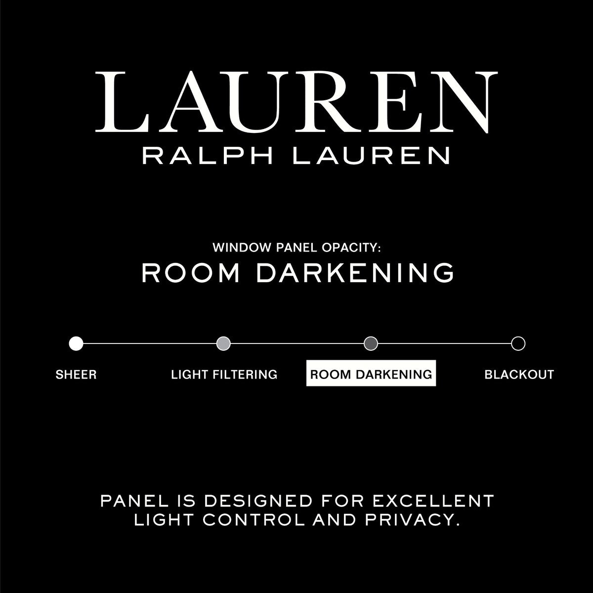 Lauren Ralph Lauren Velvety Back Tab/Rod Pocket Curtain Panel