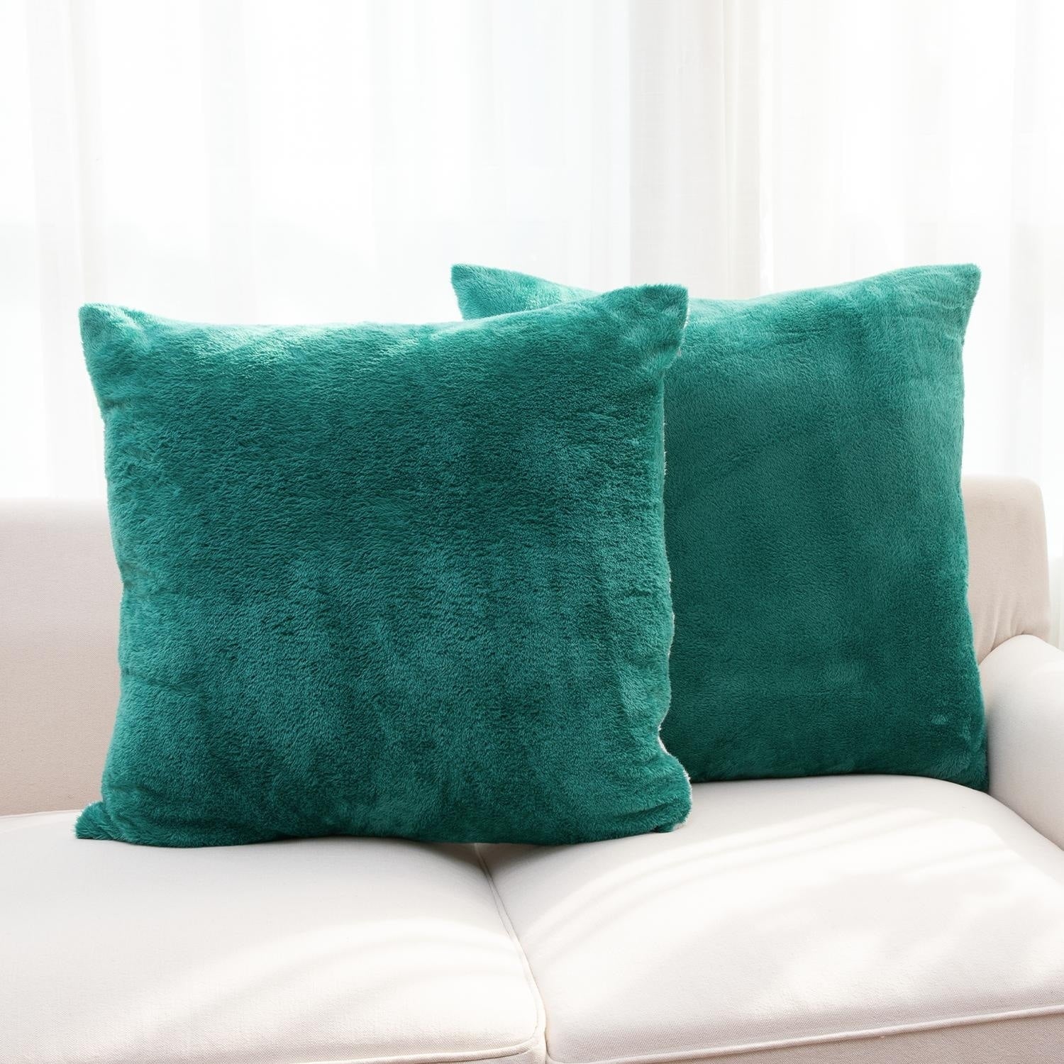 Cheer Collection Set of 2 Ultra Soft and Fluffy Throw Pillow