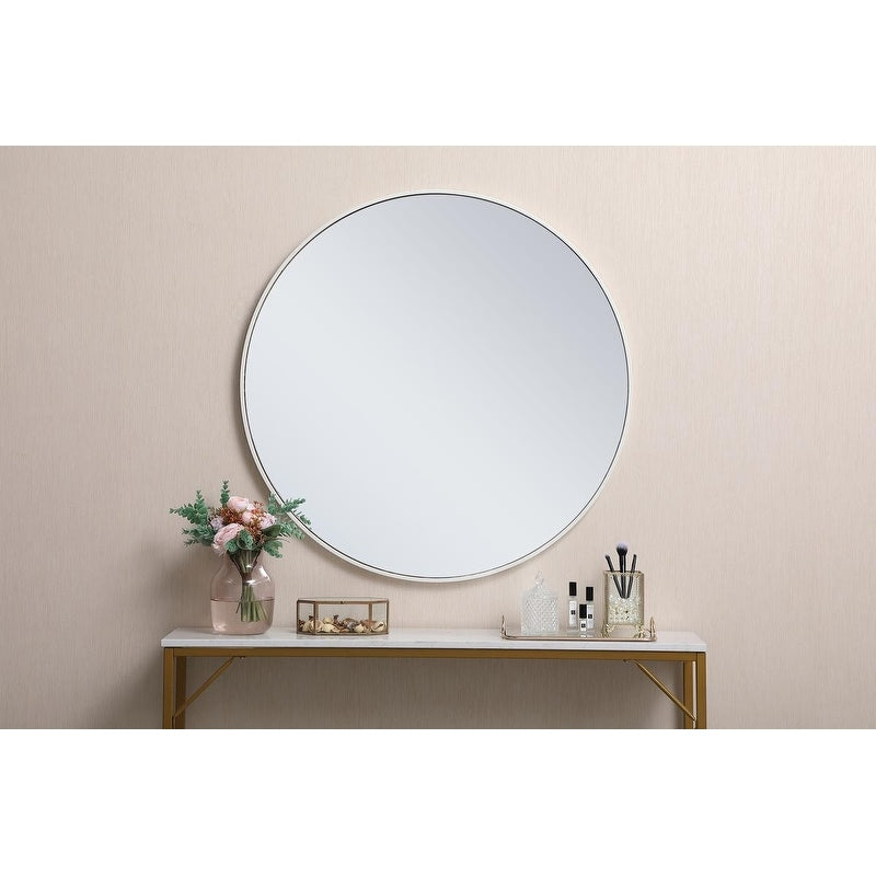 Carson Carrington Labbemala Metal Frame Round Mirror