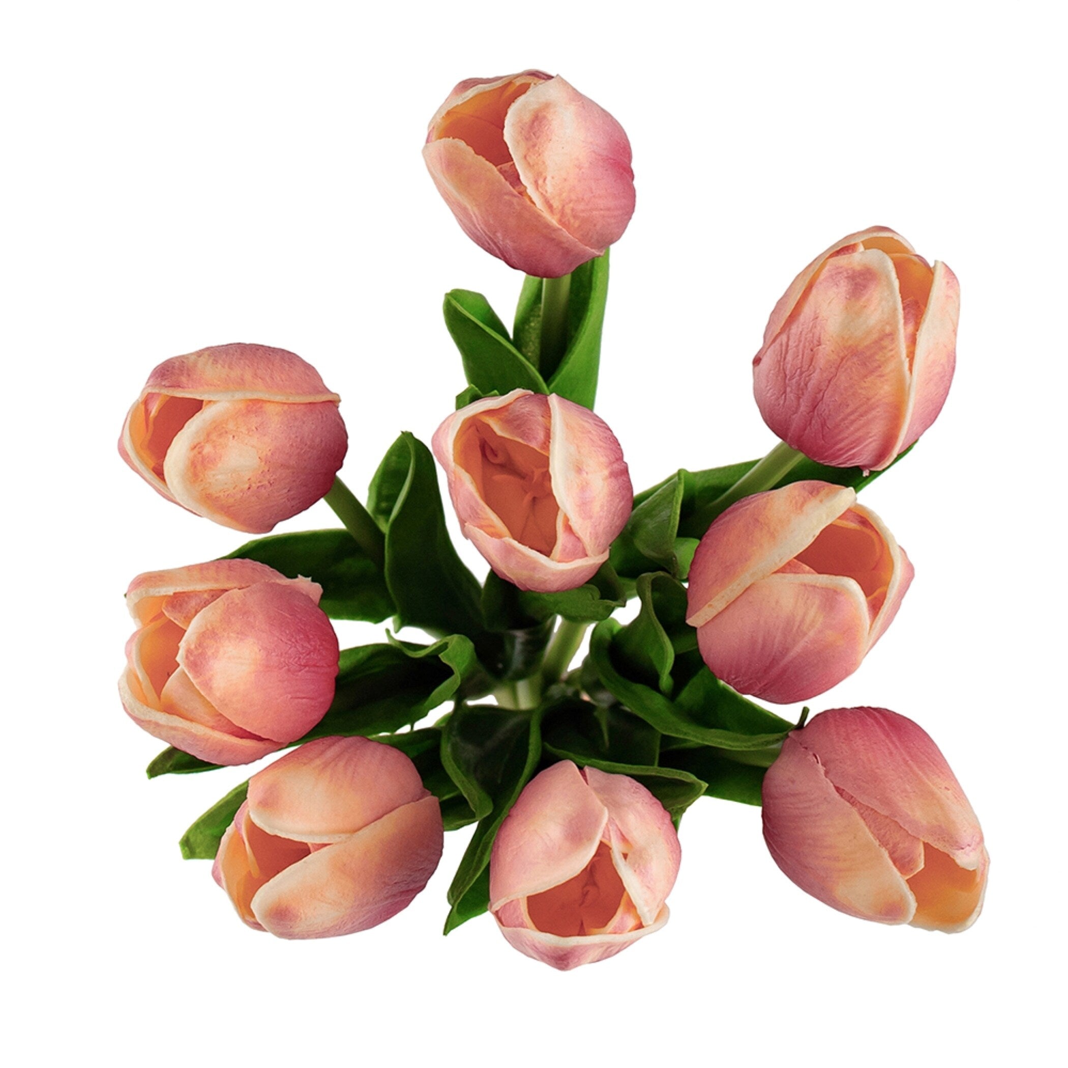 A&B Home 5-inch Faux Tulip 9-Stem Bundle