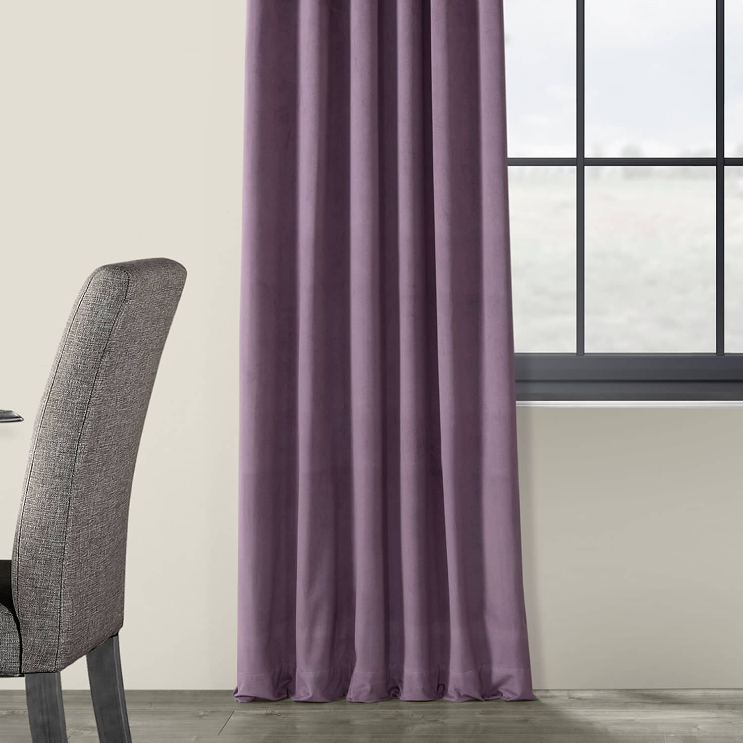 Exclusive Fabrics Signature Velvet Blackout Curtains (1 Panel) - Luxurious Single Drapery for Enhanced Light Blockage