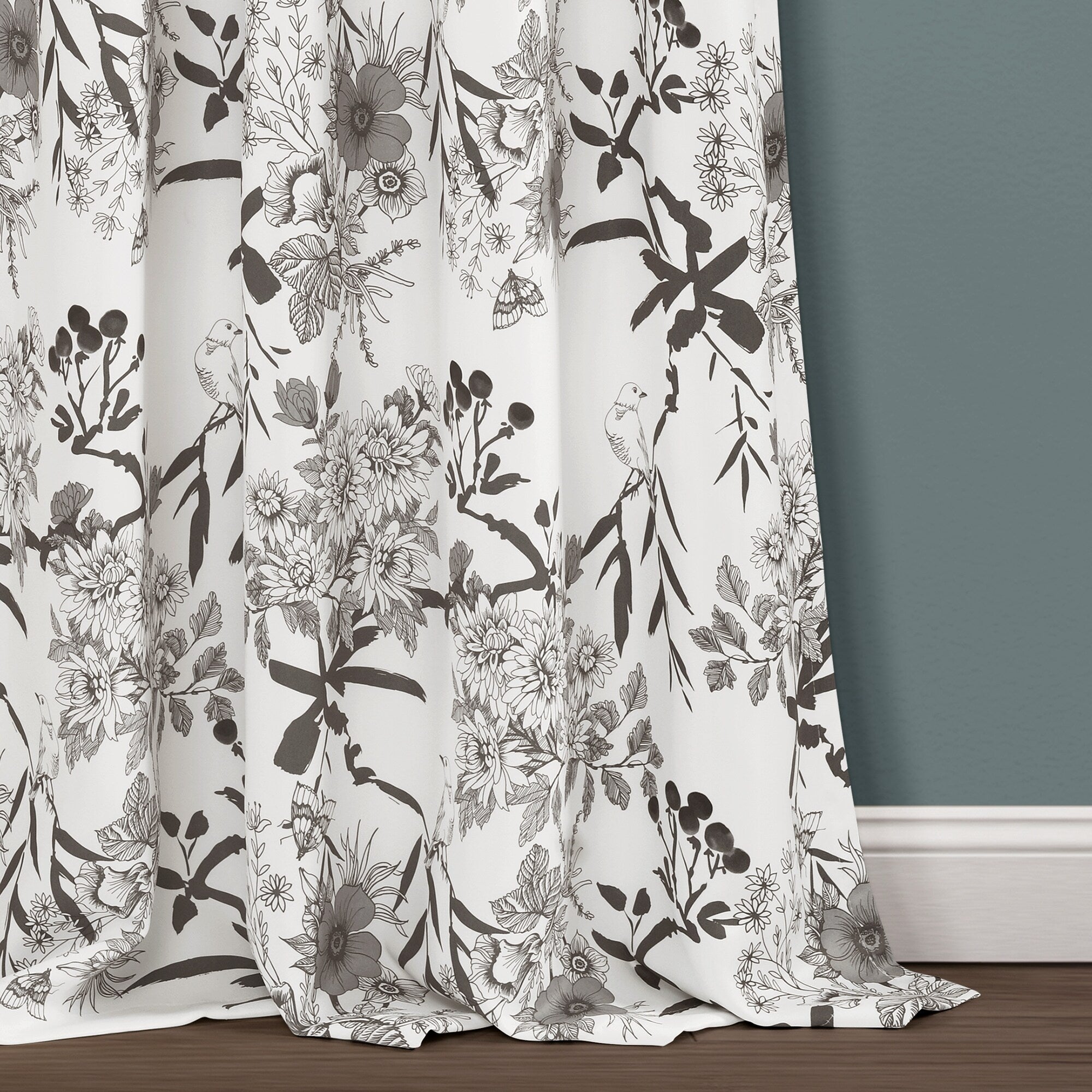 The Gray Barn Dogwood Floral Curtain Panel Pair