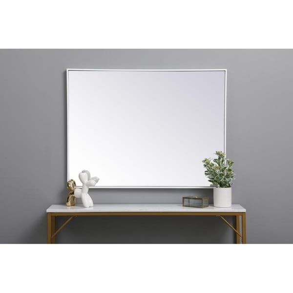 Carson Carrington Salsnas Metal Frame Rectangular Mirror