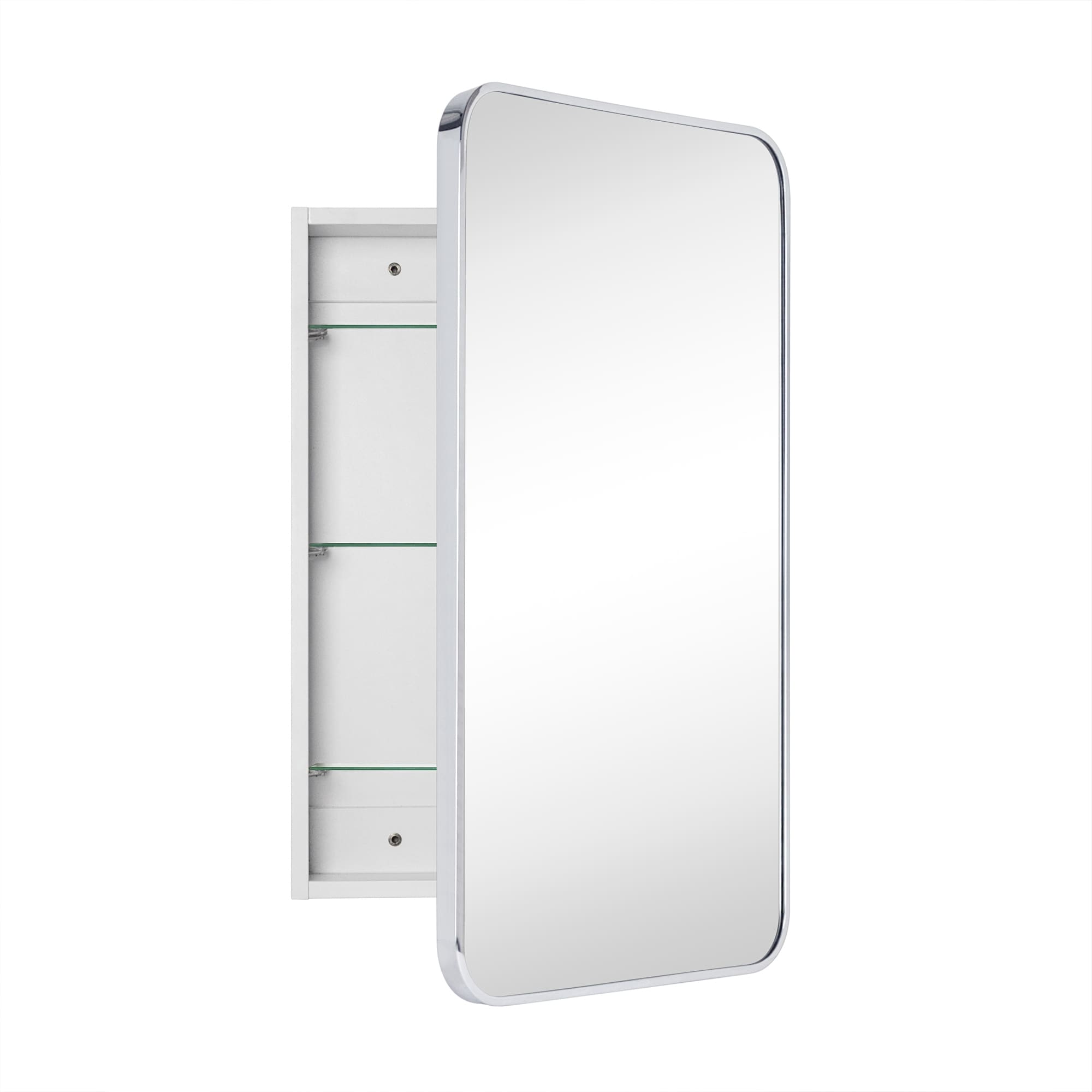 TEHOME Garnes Recessed or Surface Mount Framed Medicine Cabinet with Adjustable Shelves