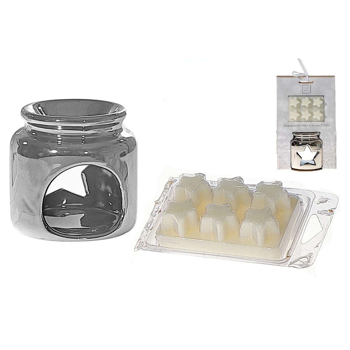 Ceramic Wax Melt Star Burner Set Vanilla - Multi