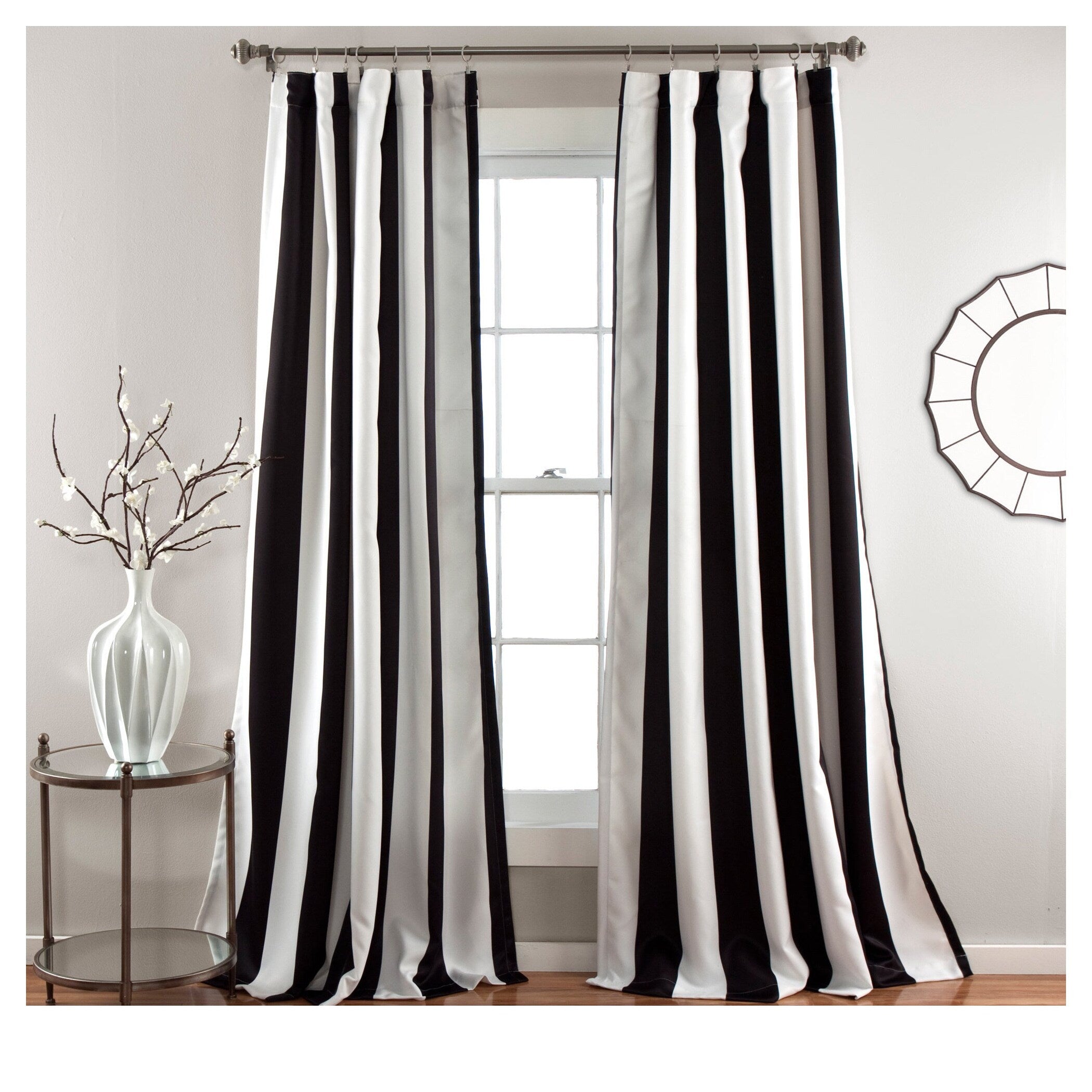 Lush Decor Wilbur Blackout Window Curtain Panel Pair