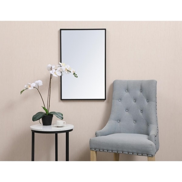 Carson Carrington Salsnas Metal Frame Rectangular Mirror