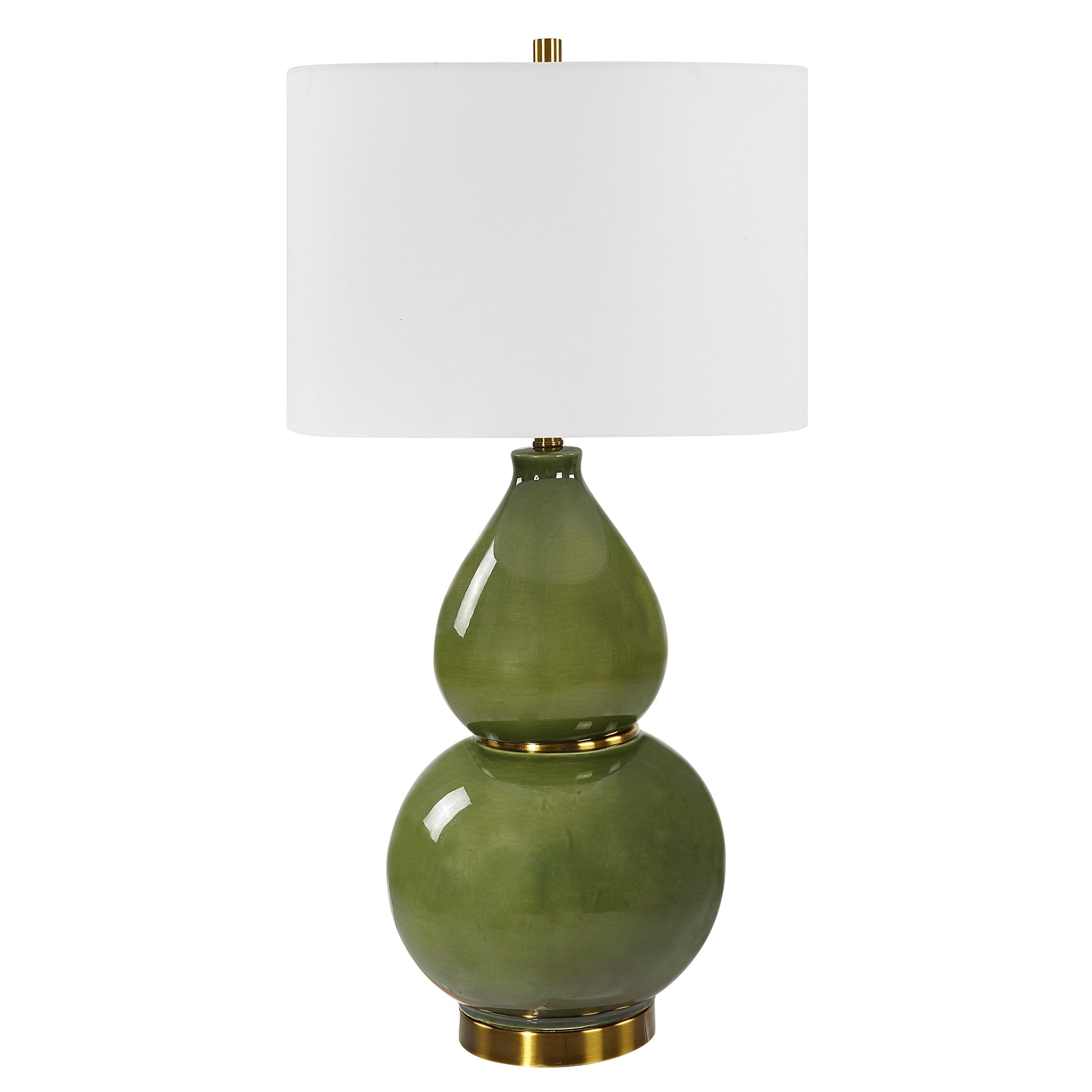 Uttermost Gourd Green Table Lamp - 31H,Shade 10H x 15Dia.