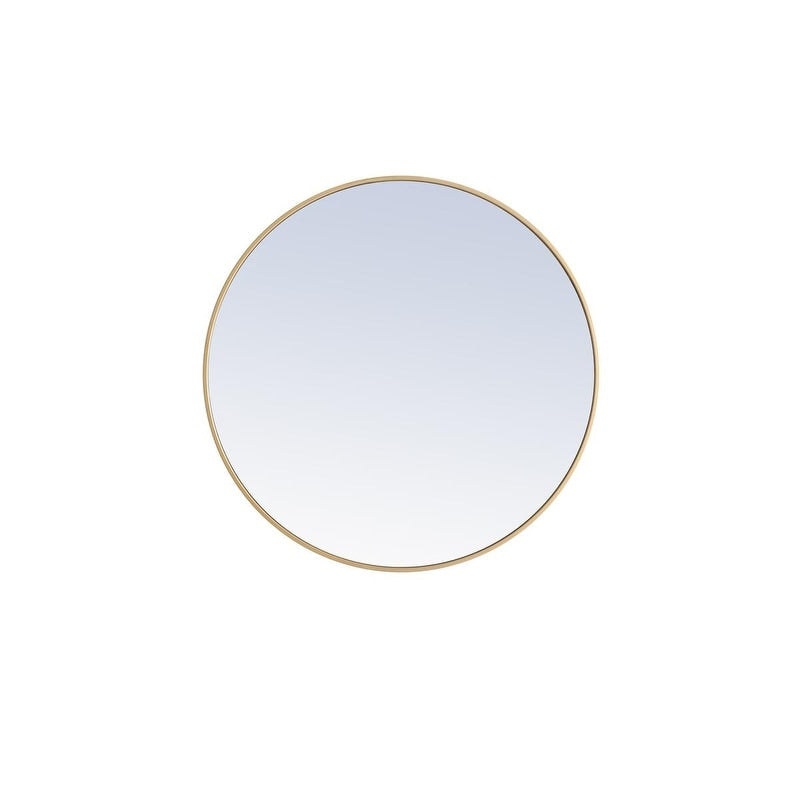 Carson Carrington Labbemala Metal Frame Round Mirror