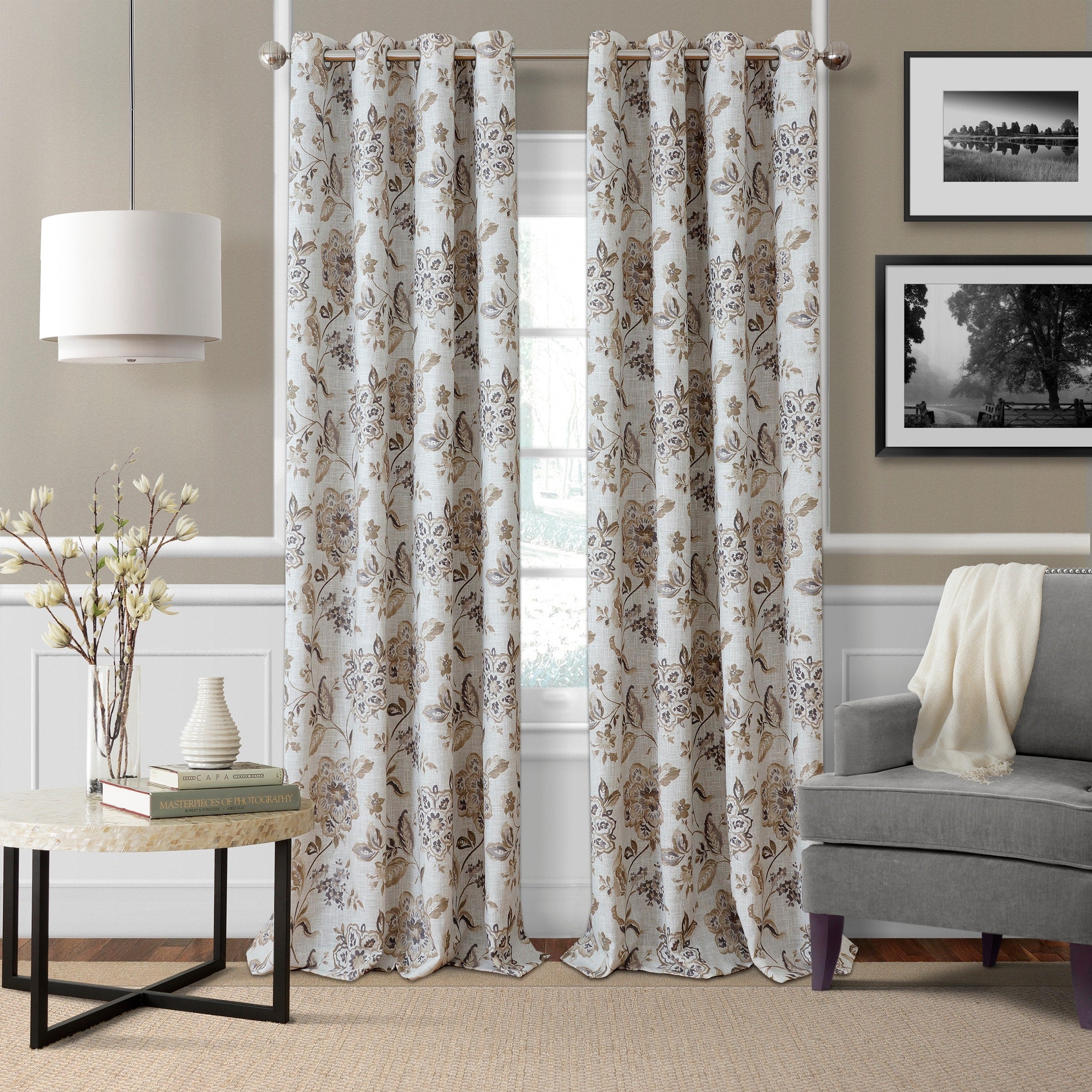 Elrene Sorrento Floral Window Curtain Panel