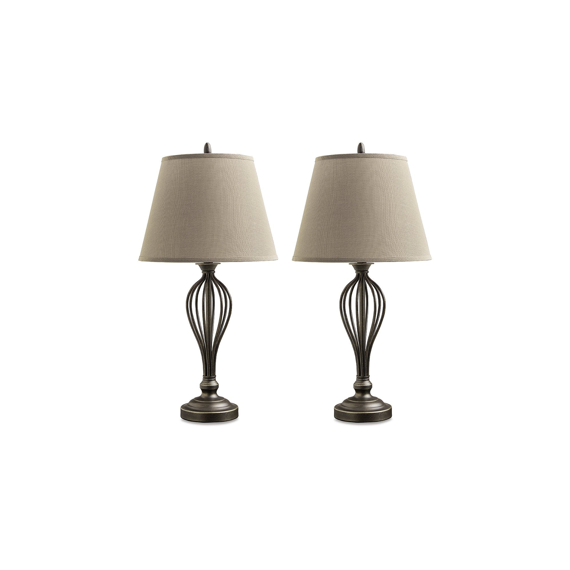 Signature Design by Ashley Ornawell Antique Bronze Table Lamp (Set of 2) - 15W x 15D x 29H