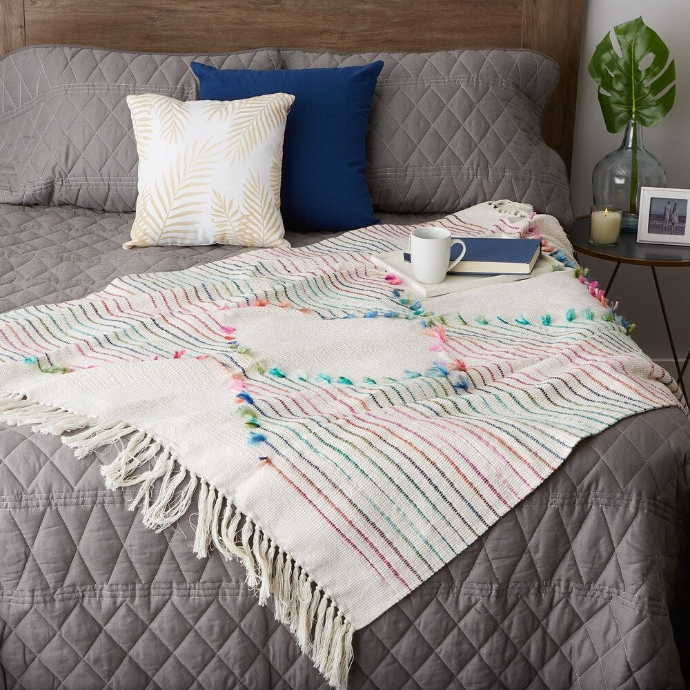 Porch & Den Crestridge Woven Cotton Throw